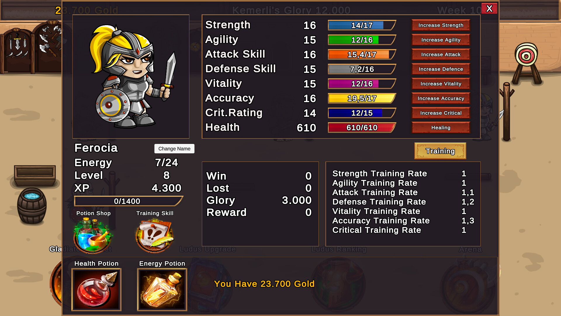 Gladiators and Glory screenshot 2