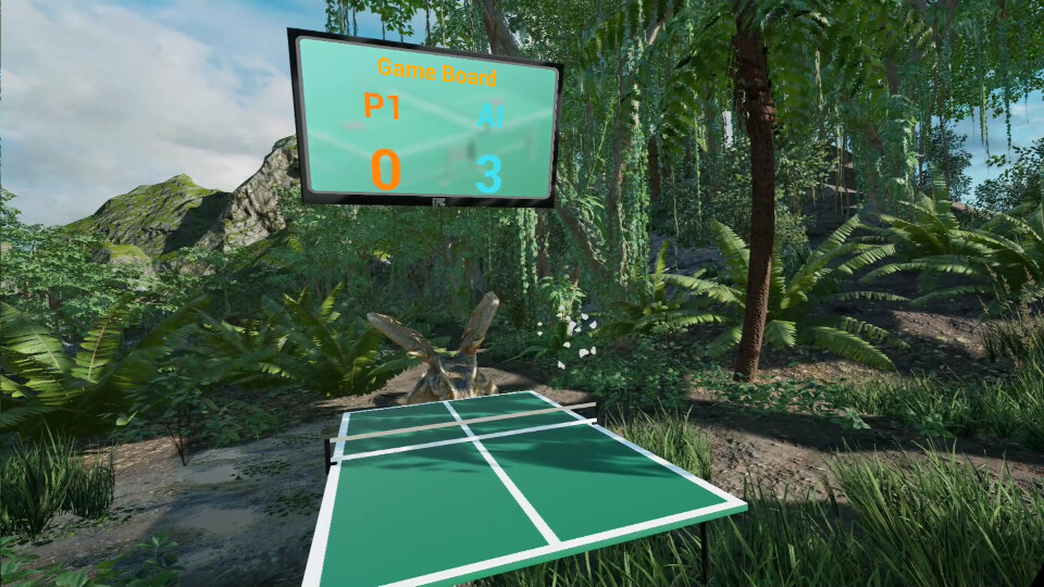 VR Dinosaur Pingpong screenshot 2