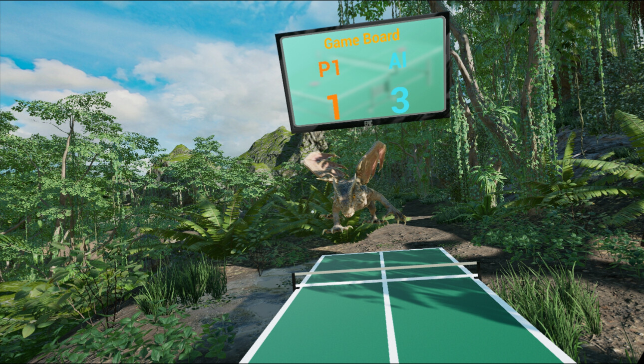 VR Dinosaur Pingpong screenshot 7