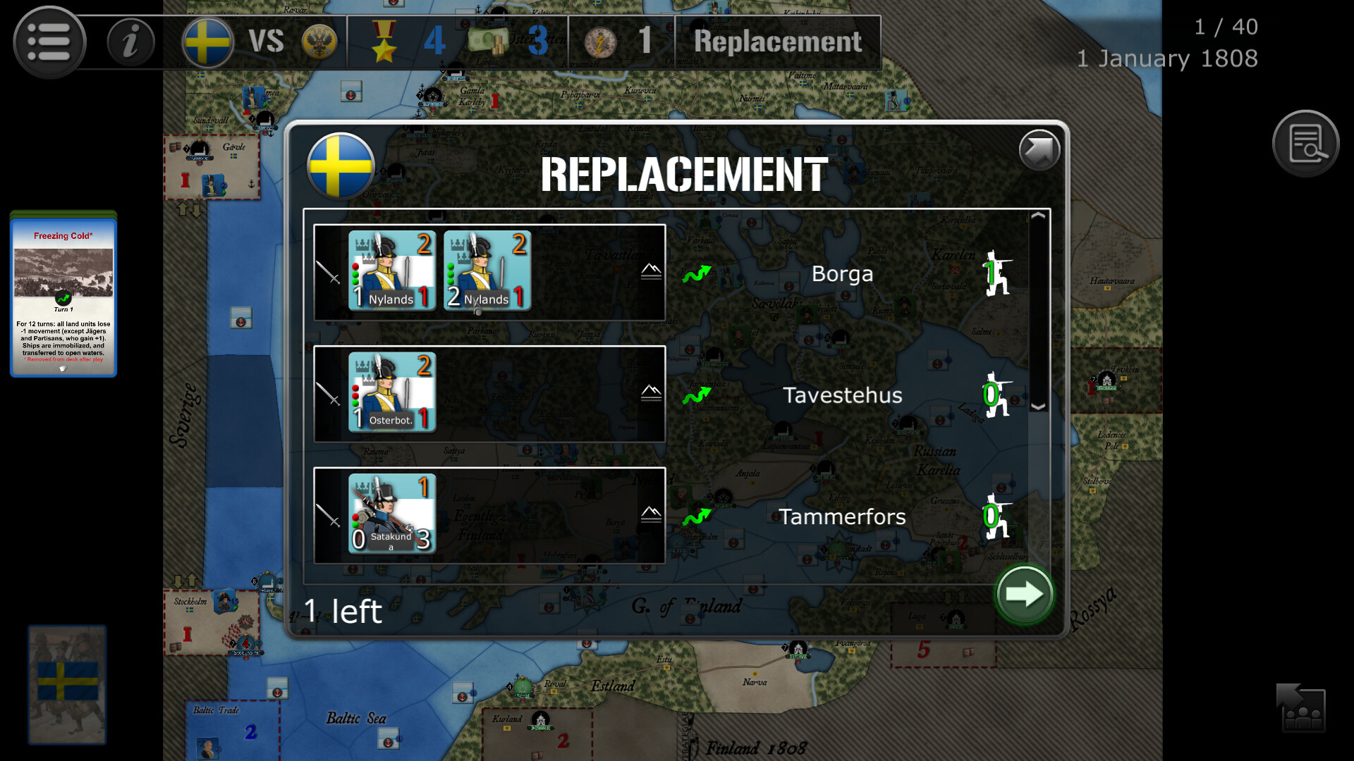 Wars Across The World: Finland 1808 screenshot 2