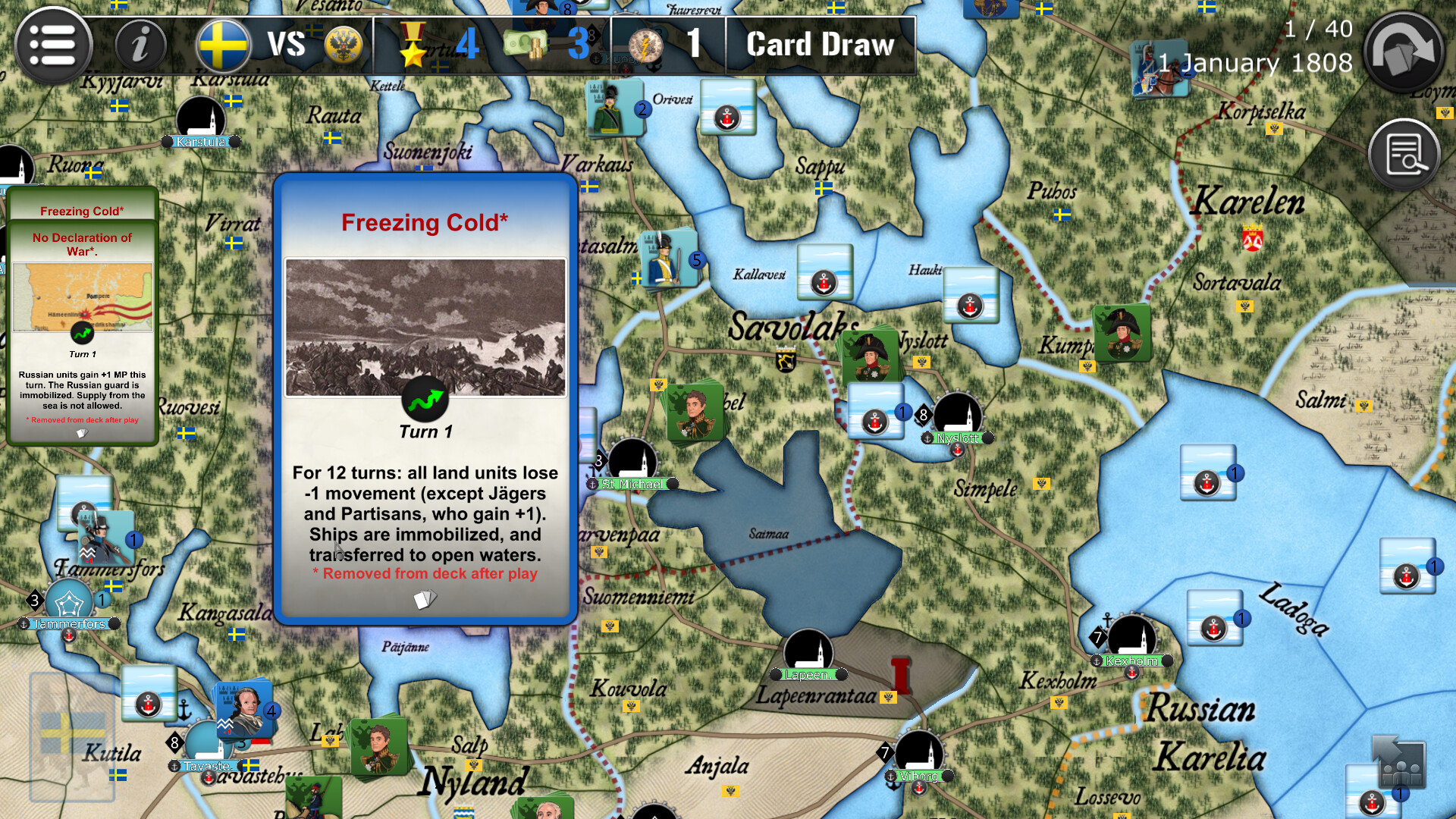 Wars Across The World: Finland 1808 screenshot 19