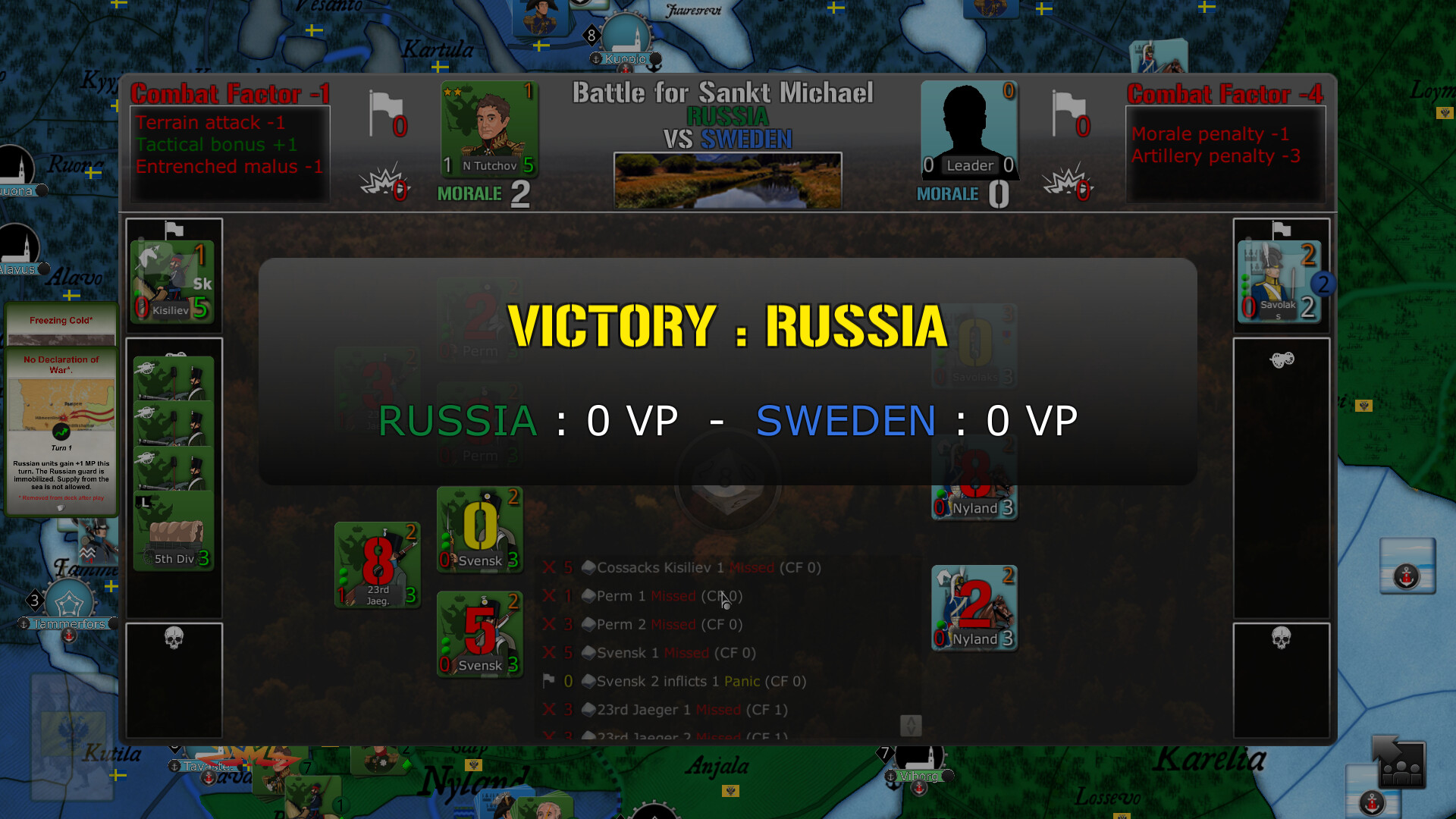 Wars Across The World: Finland 1808 screenshot 9