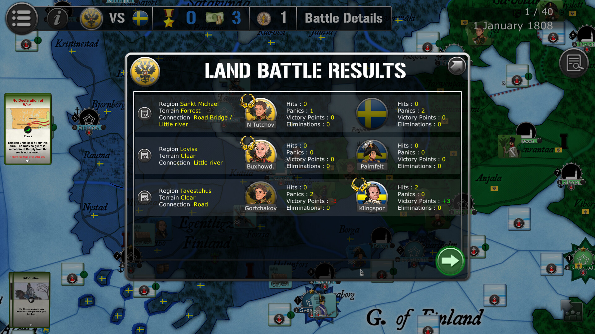 Wars Across The World: Finland 1808 screenshot 7