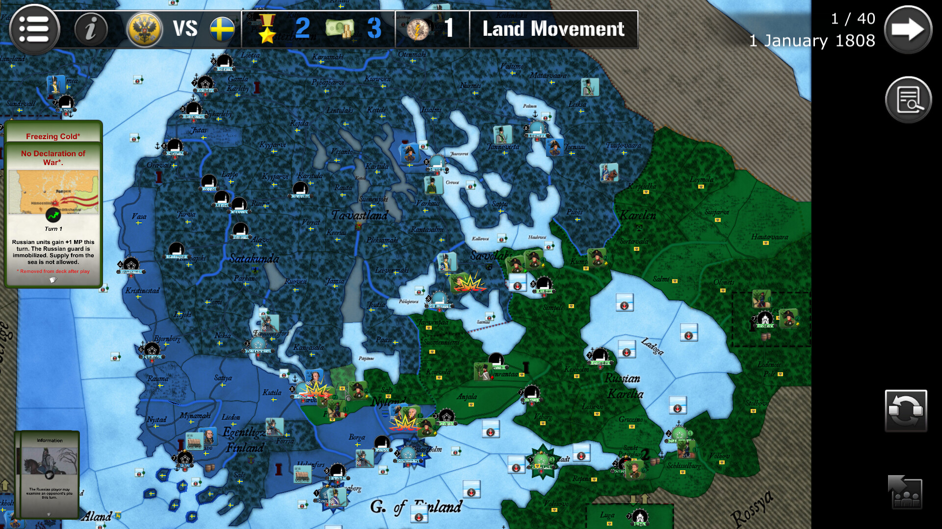 Wars Across The World: Finland 1808 screenshot 16