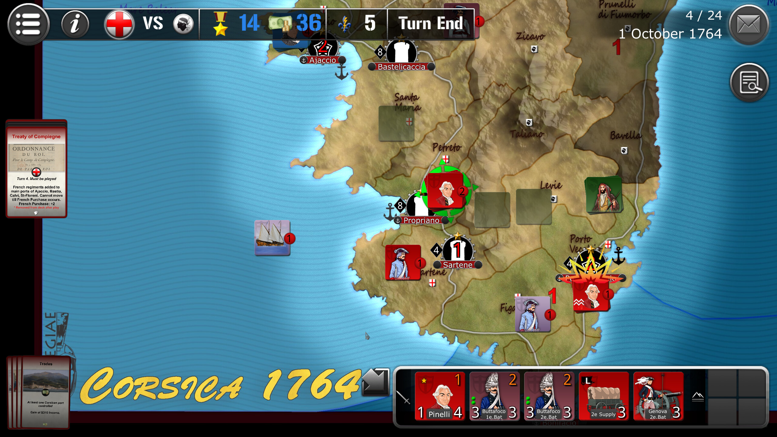 Wars Across The World: Corsica 1764 screenshot 8