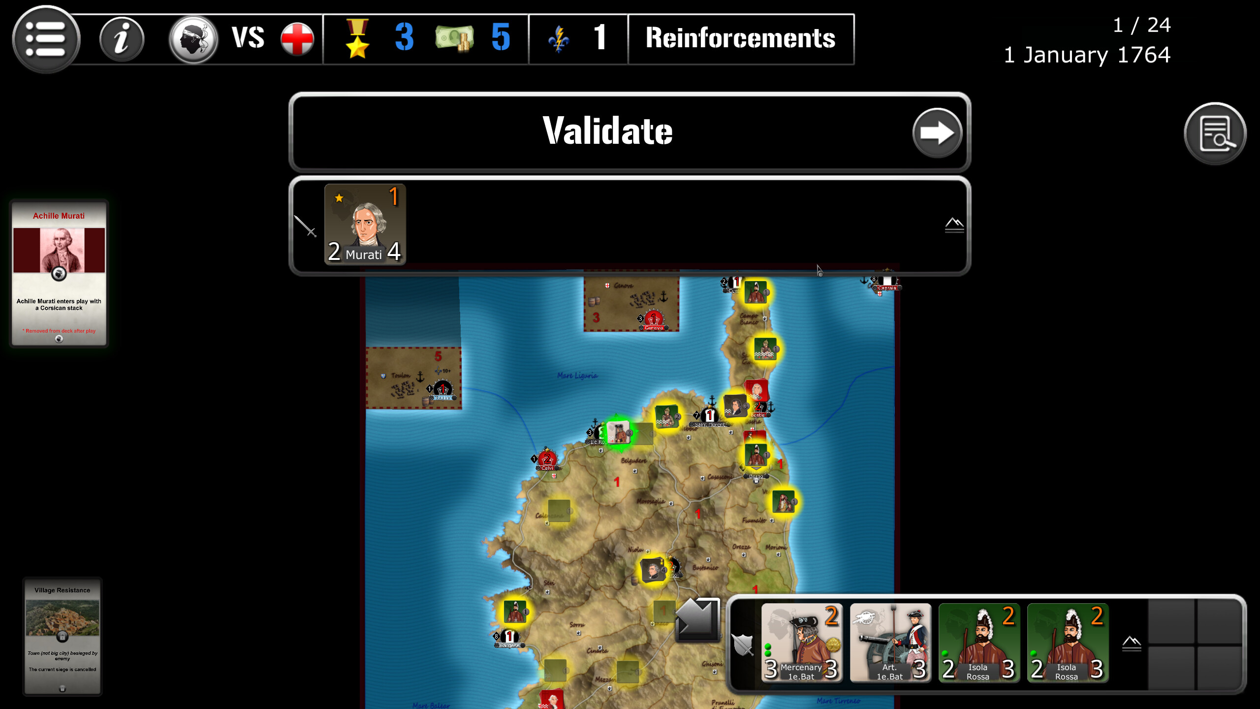 Wars Across The World: Corsica 1764 screenshot 1