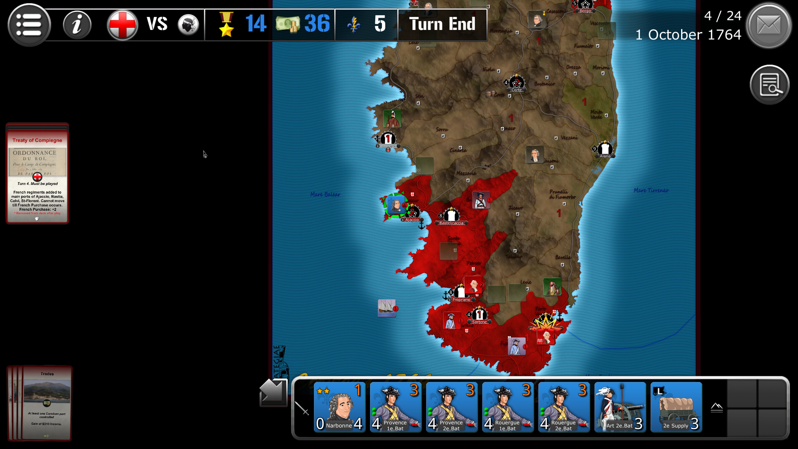 Wars Across The World: Corsica 1764 screenshot 3