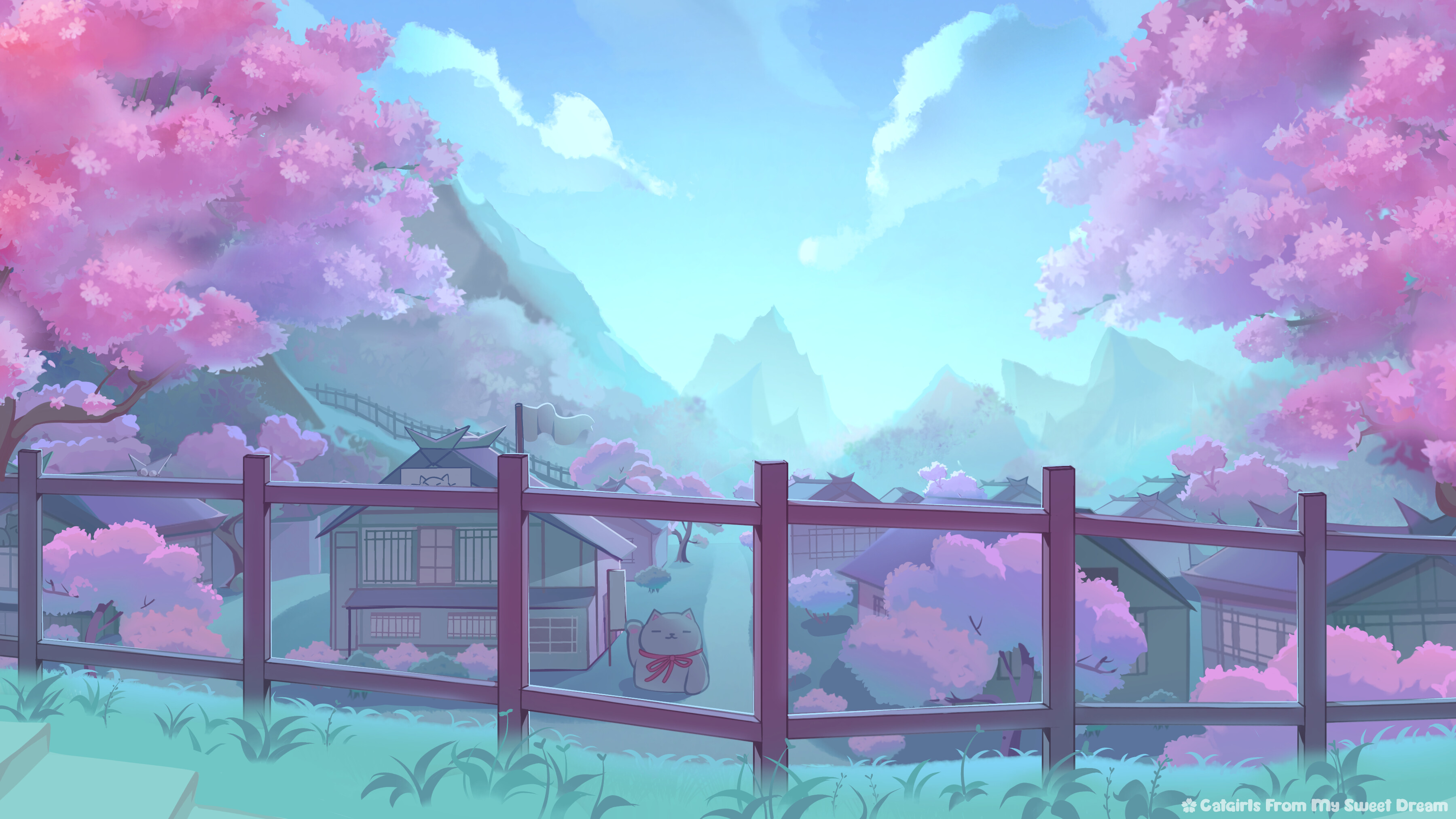 Catgirls From My Sweet Dream - Wallpapers pack screenshot 1