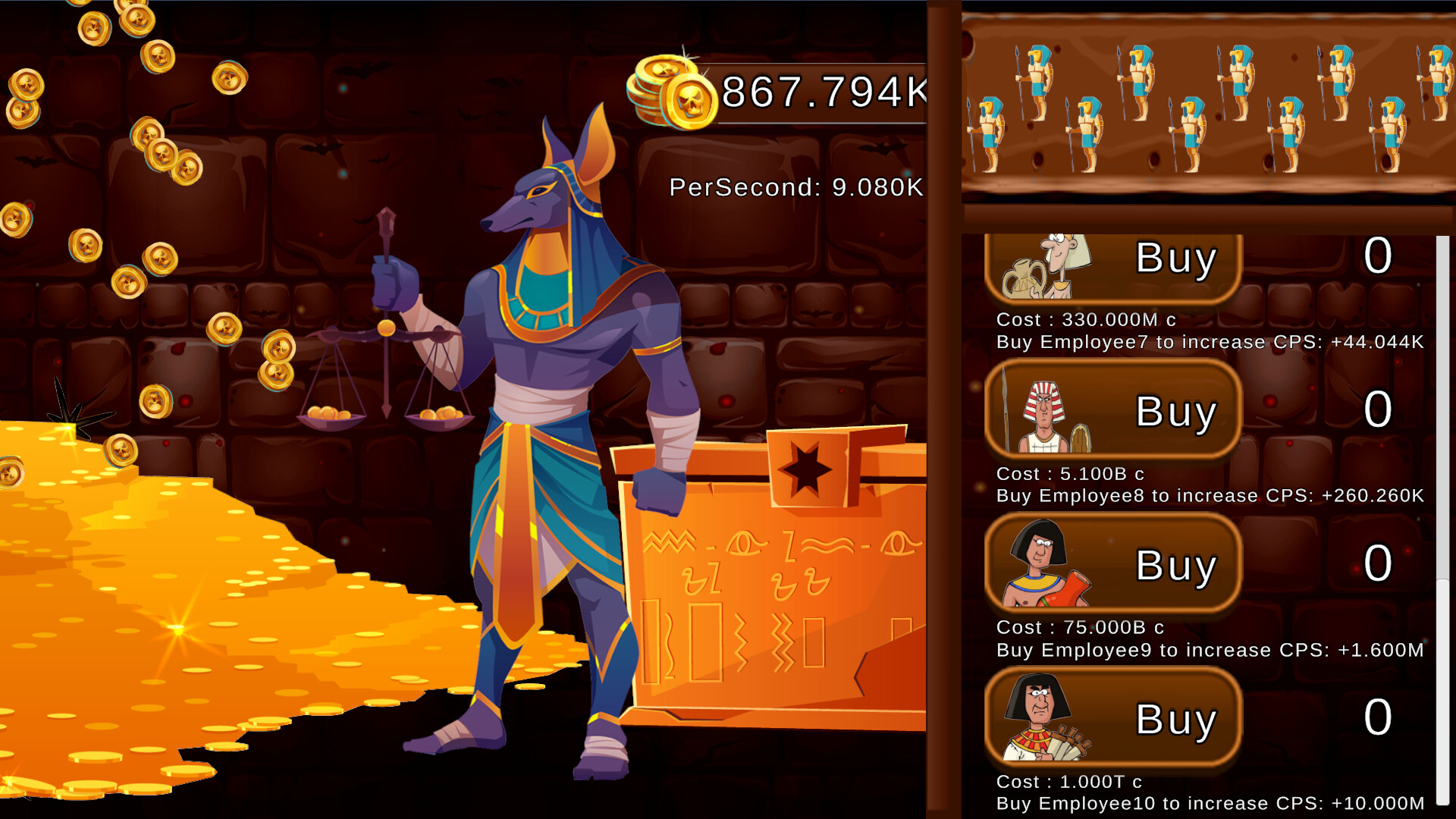 Anubis Clicker screenshot 4