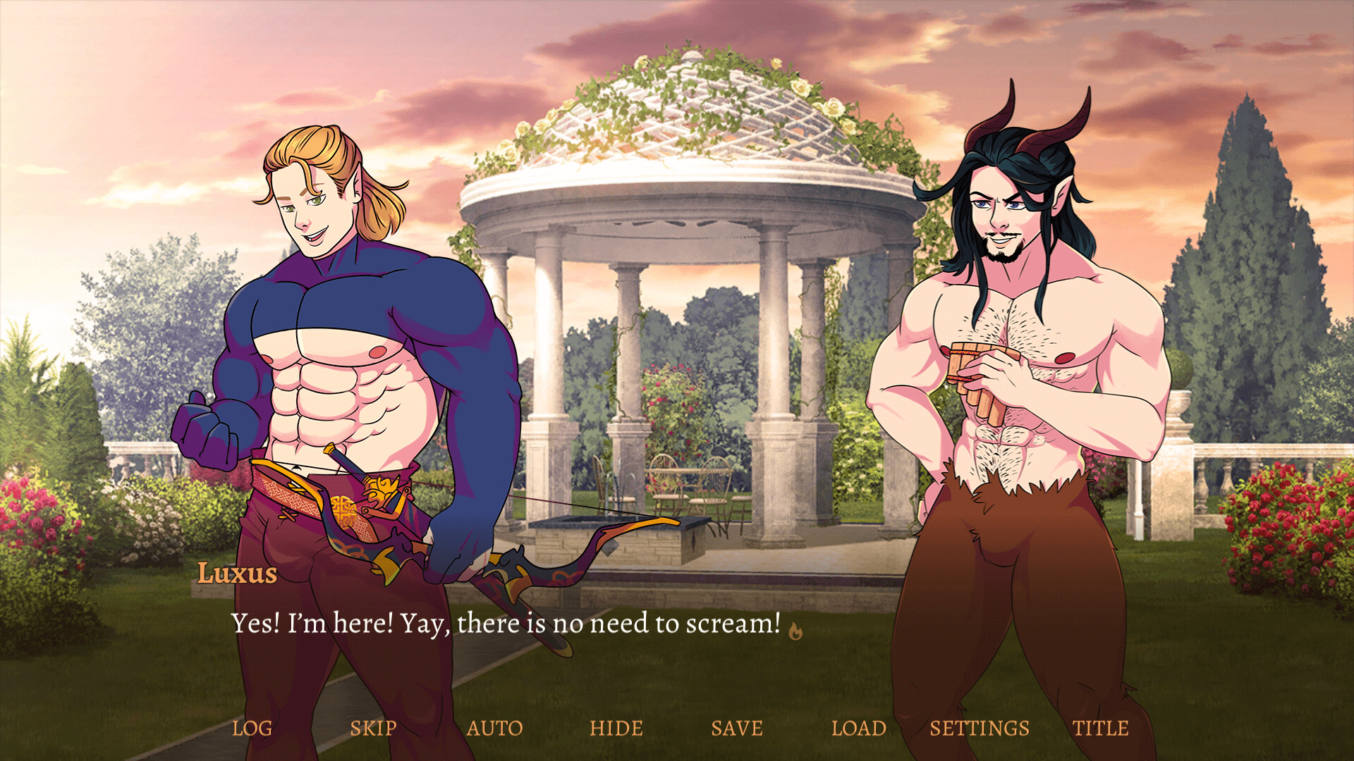 Burning Secrets - A Bara Visual Novel screenshot 1
