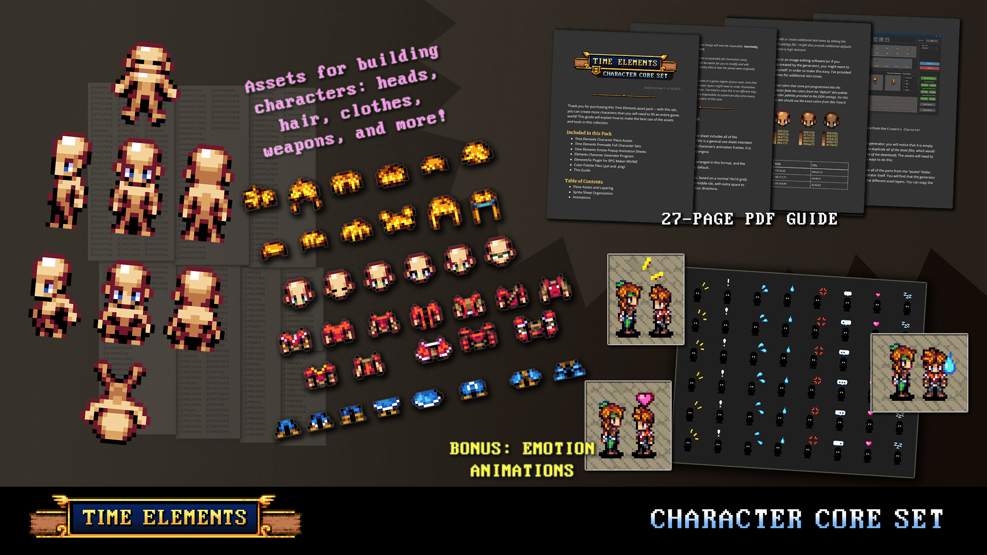 RPG Maker MV - Time Elements - Character Core Set screenshot 2