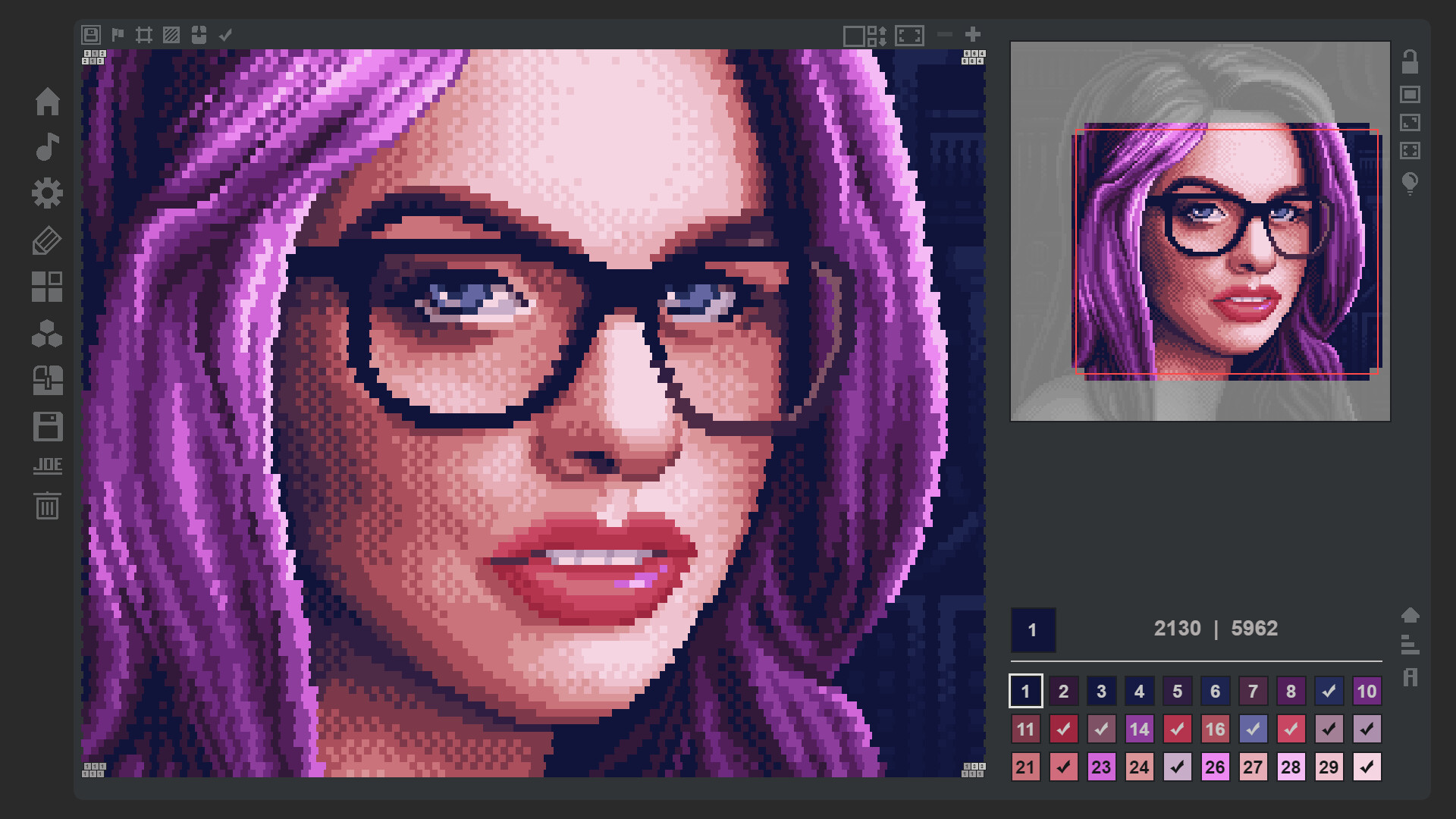 Coloring Game 4 – Mosaic Mode screenshot 2