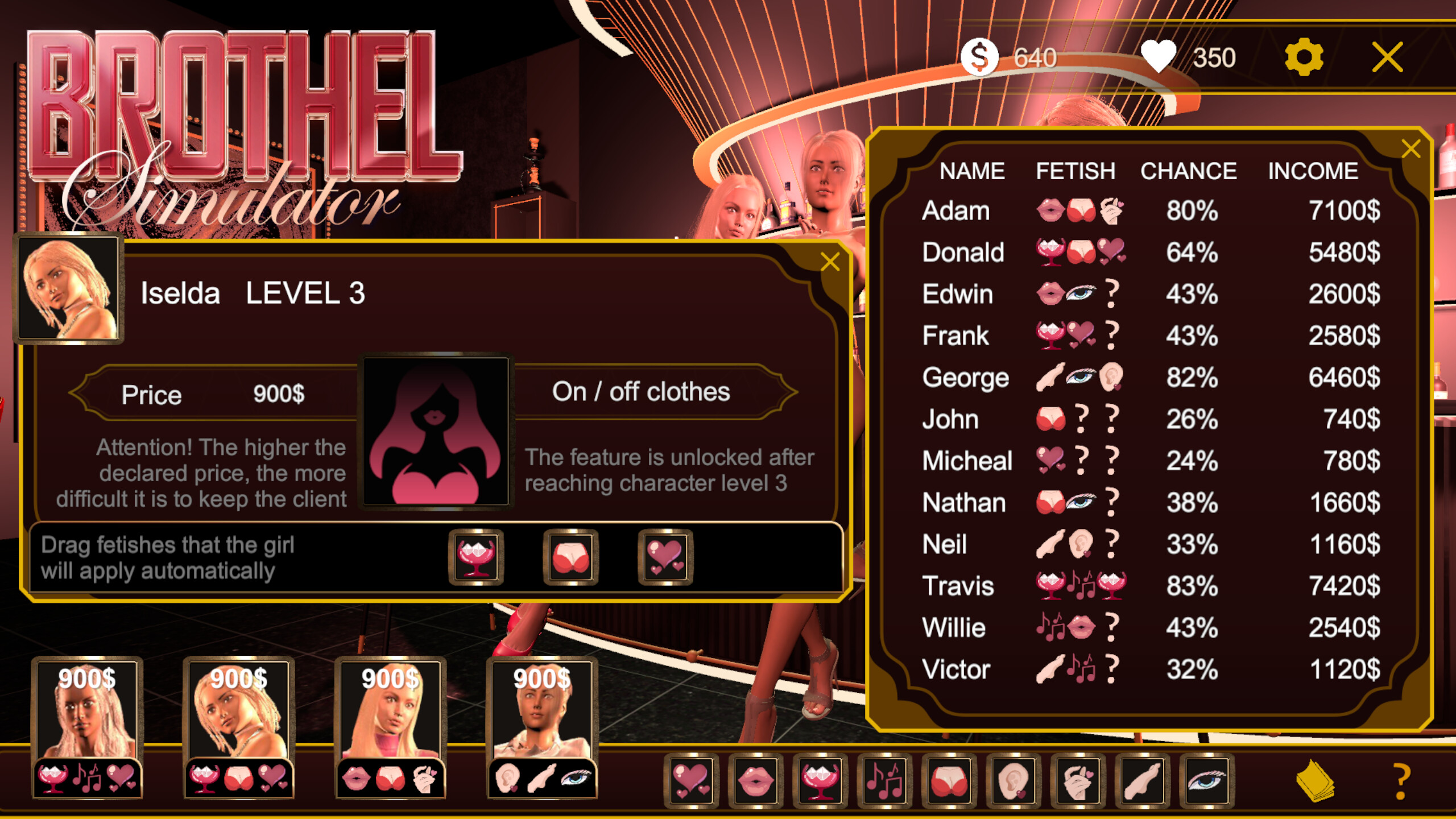 Brothel Simulator 🍓 screenshot 1