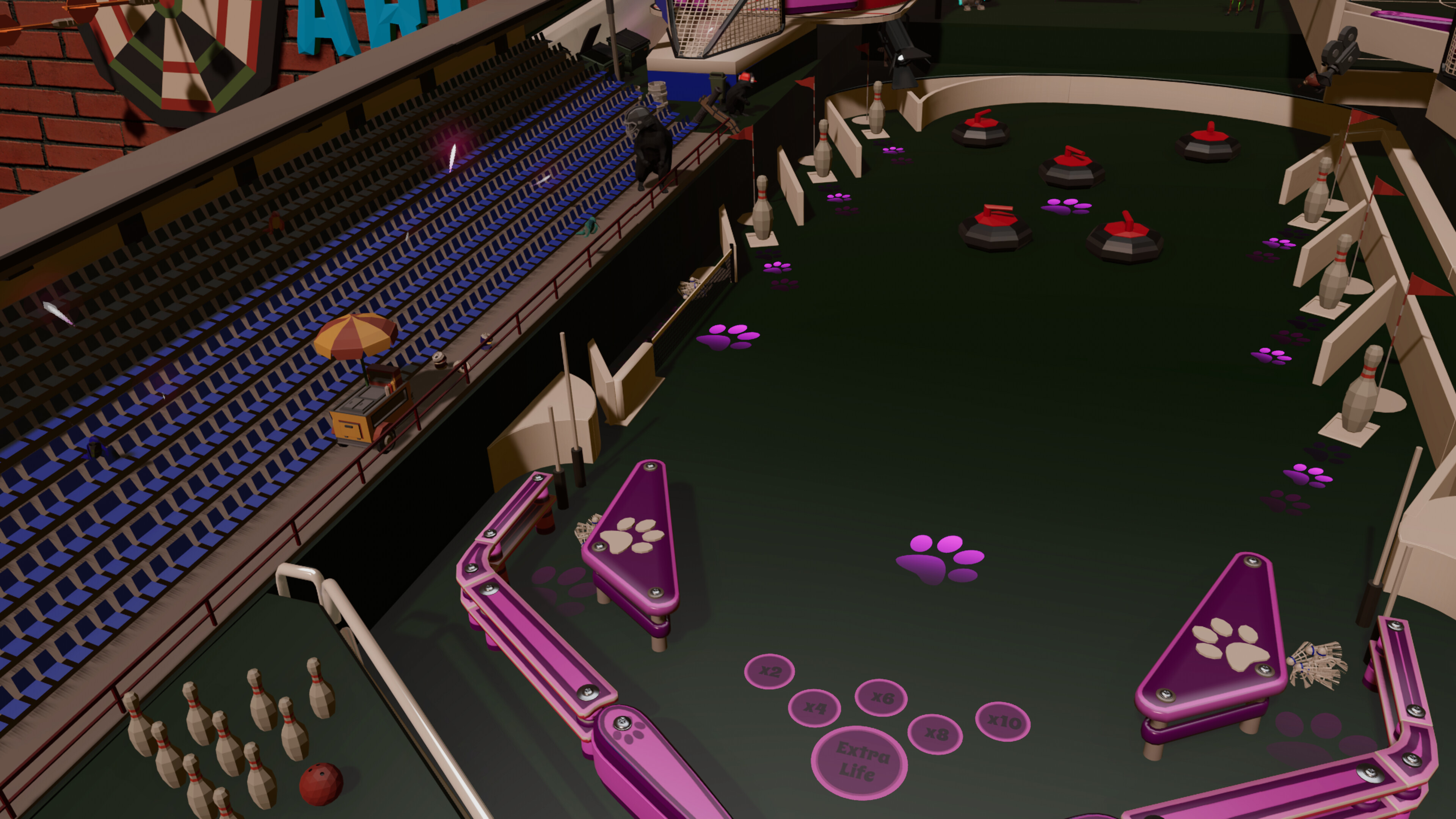 Roxy Raccoon's Pinball Panic - Sports Spectacle screenshot 7