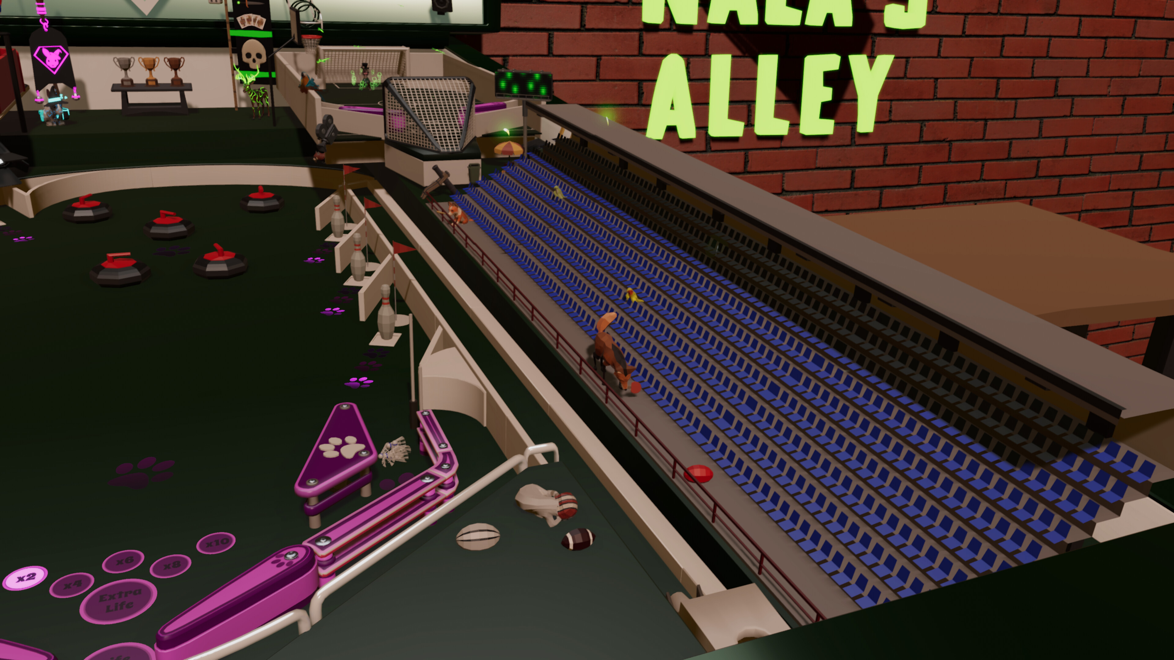 Roxy Raccoon's Pinball Panic - Sports Spectacle screenshot 8