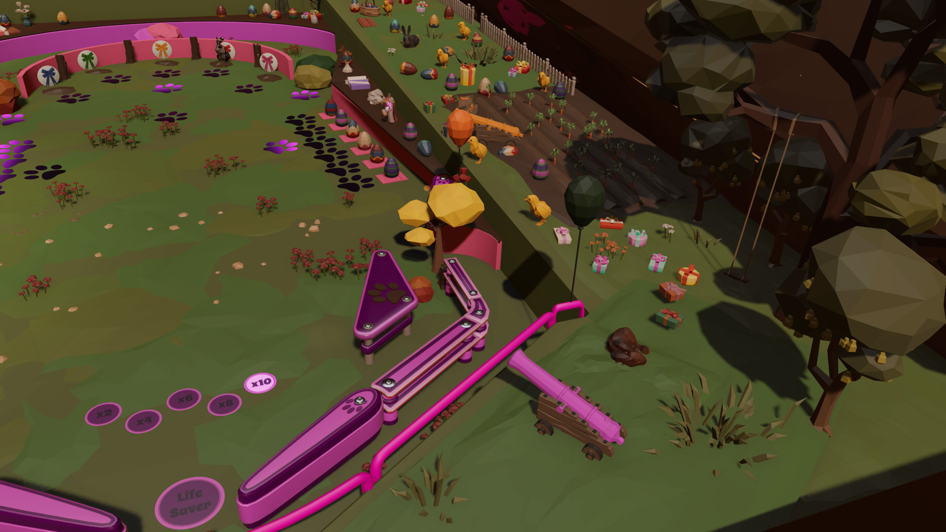 Roxy Raccoon's Pinball Panic - Easter Extravaganza screenshot 5