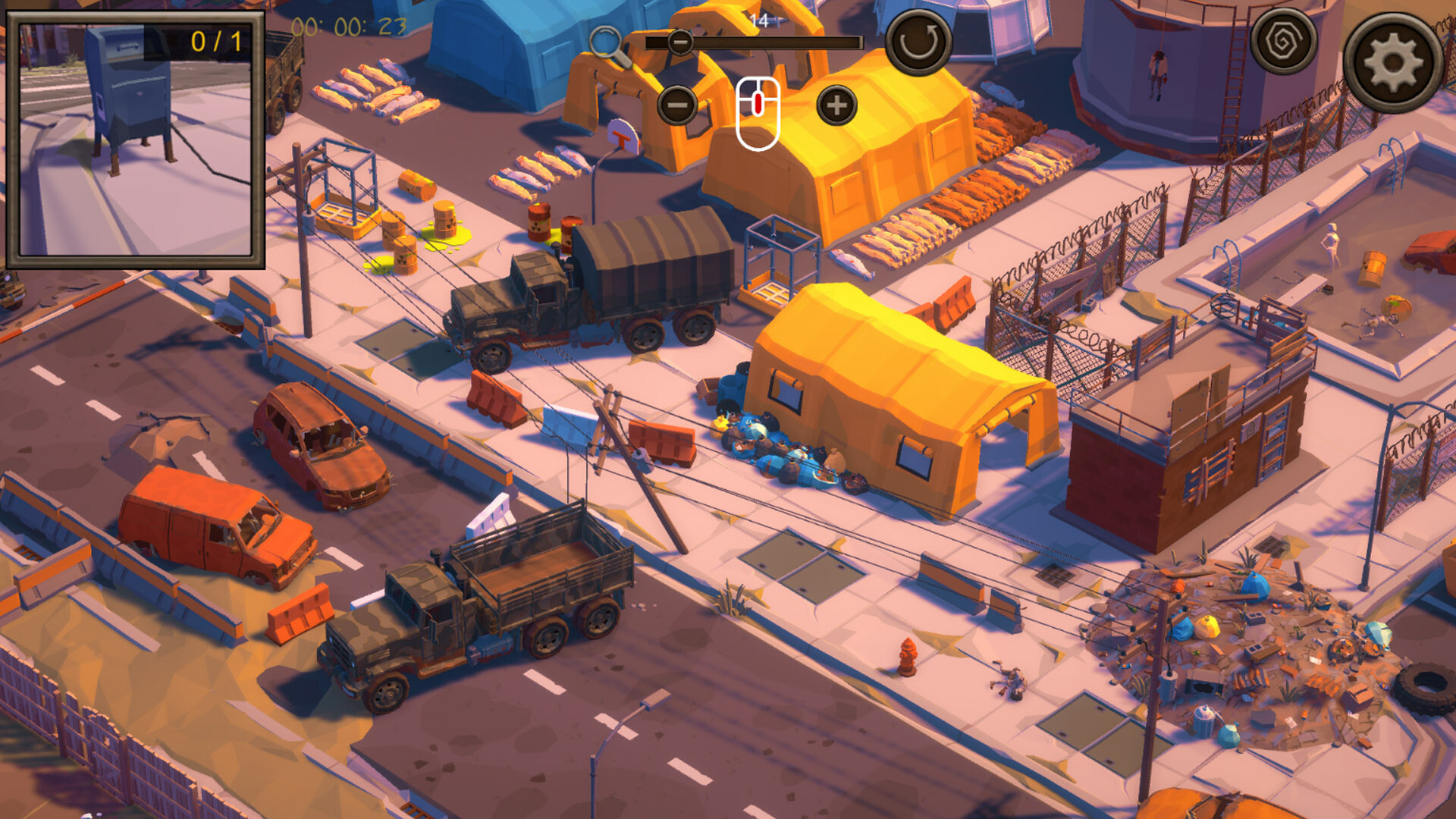 Hidden  Post-Apocalyptic 3  Top-Down 3D screenshot 2