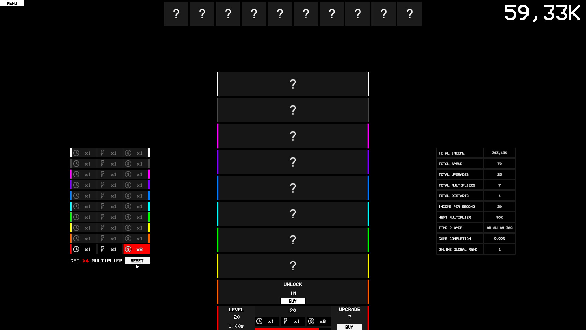 Idle Game x100 screenshot 2