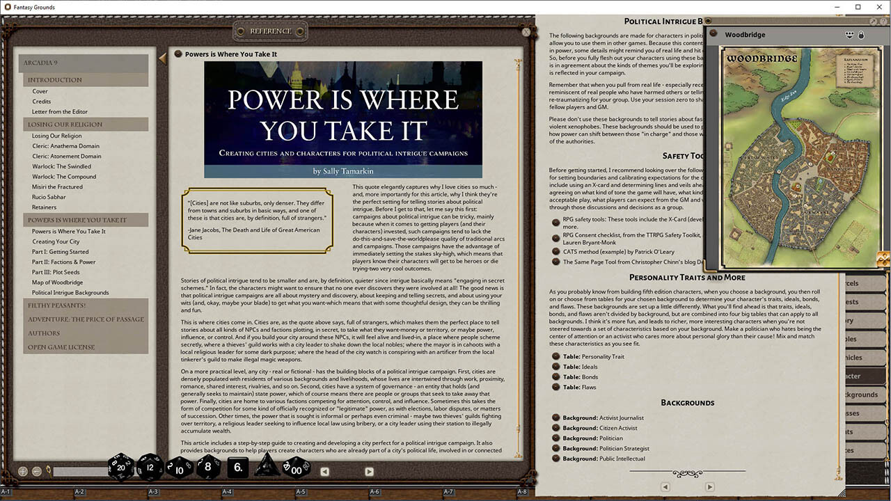 Fantasy Grounds - Arcadia Issue 009 screenshot 2