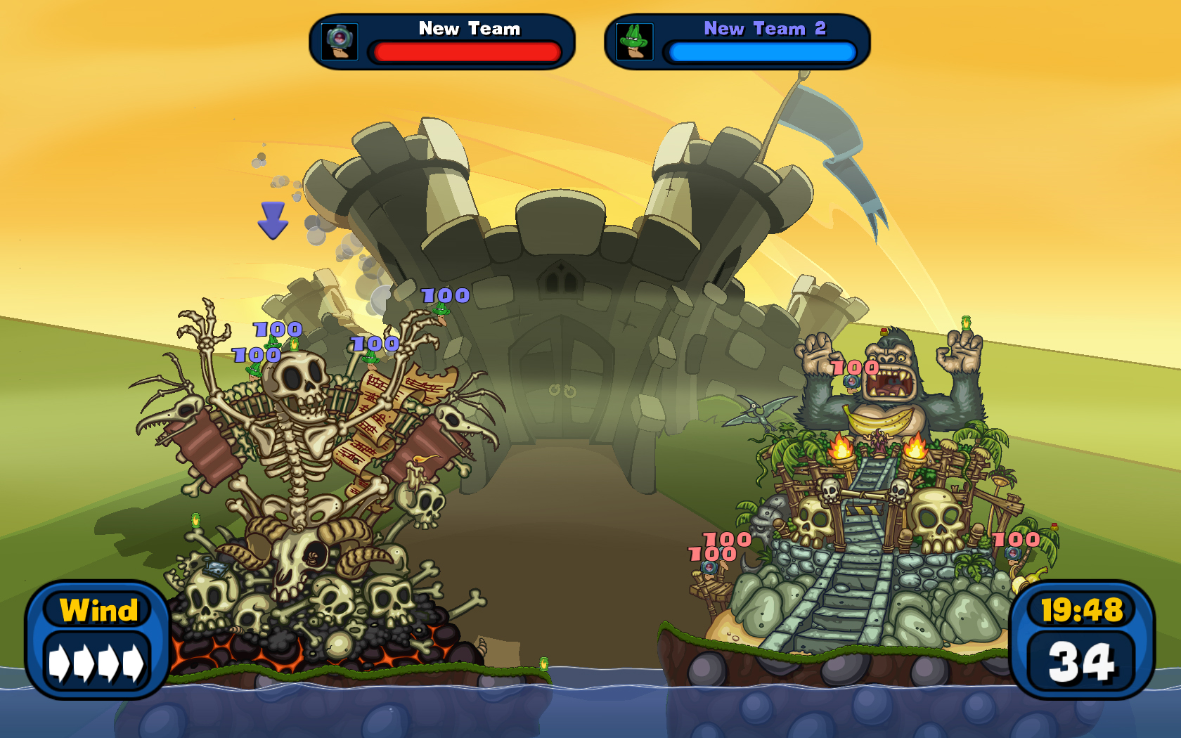 Worms Reloaded: The "Pre-order Forts and Hats" DLC Pack screenshot 2