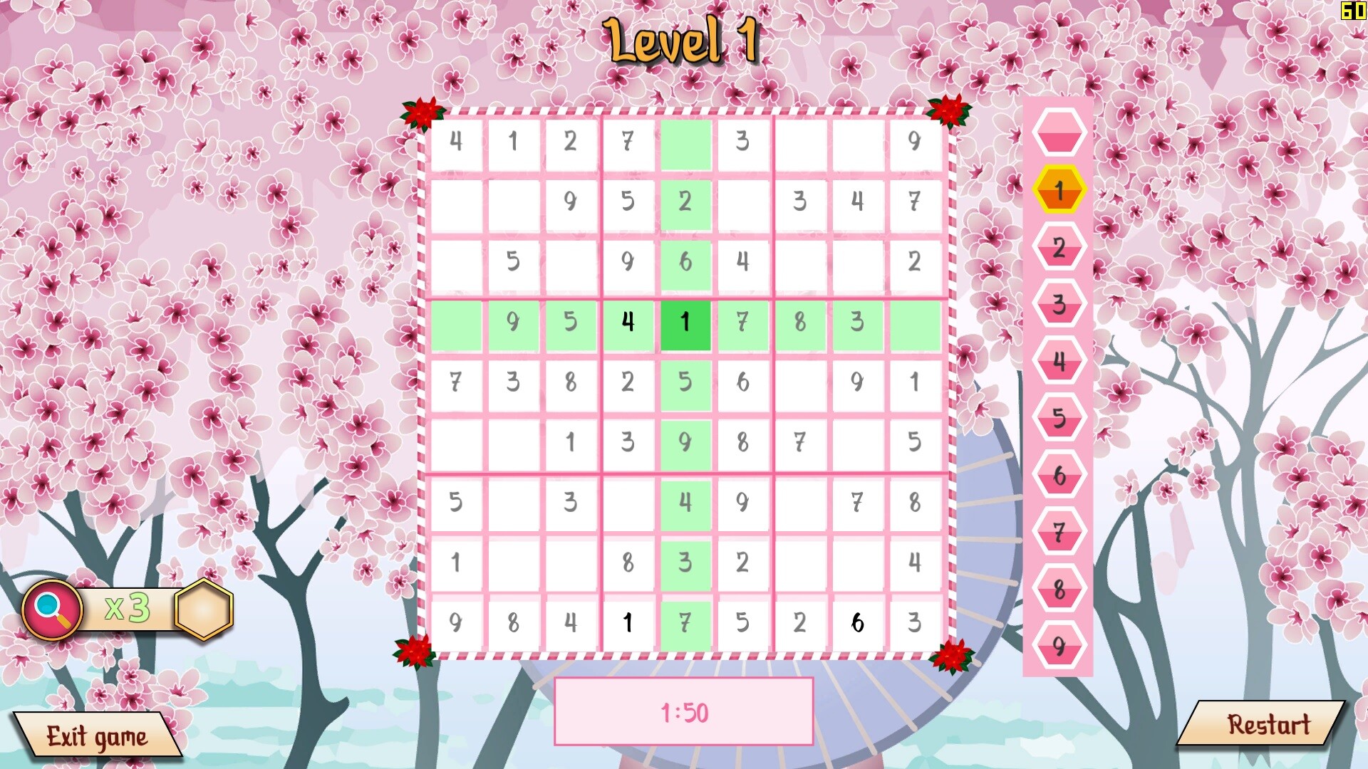 Mega Sudoku screenshot 1