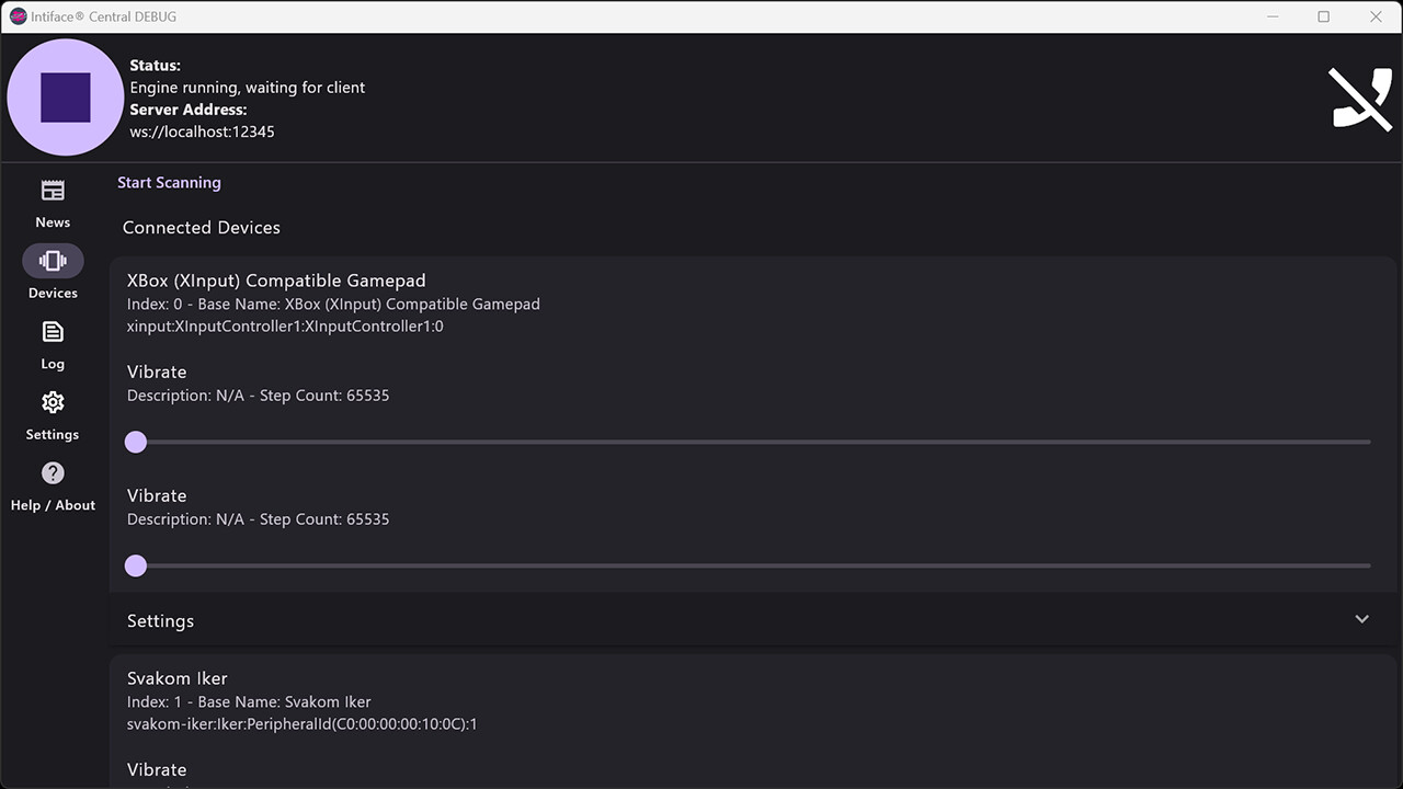 Intiface Central screenshot 1