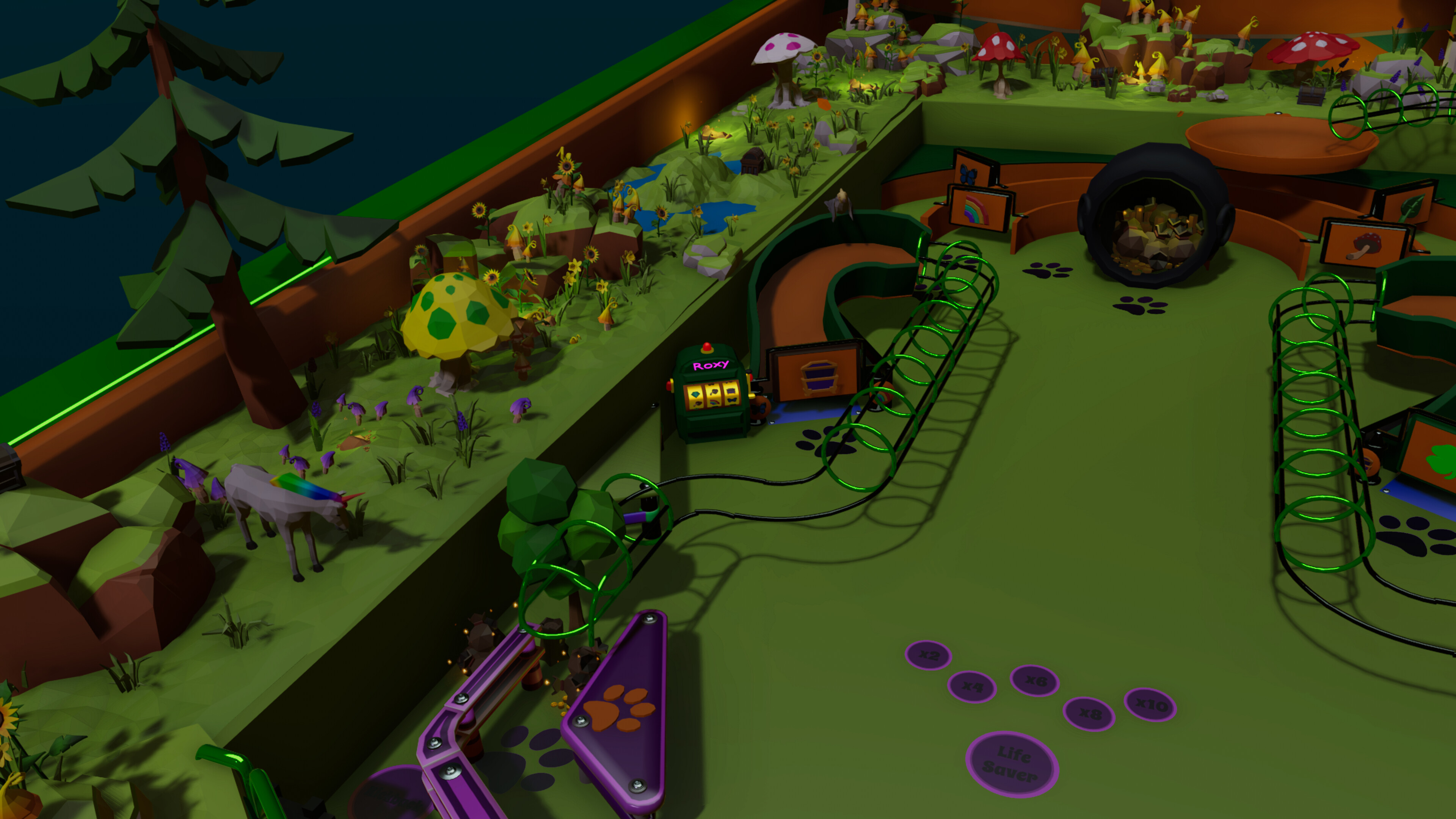 Roxy Raccoon's Pinball Panic - St. Patrick's Paradise screenshot 3