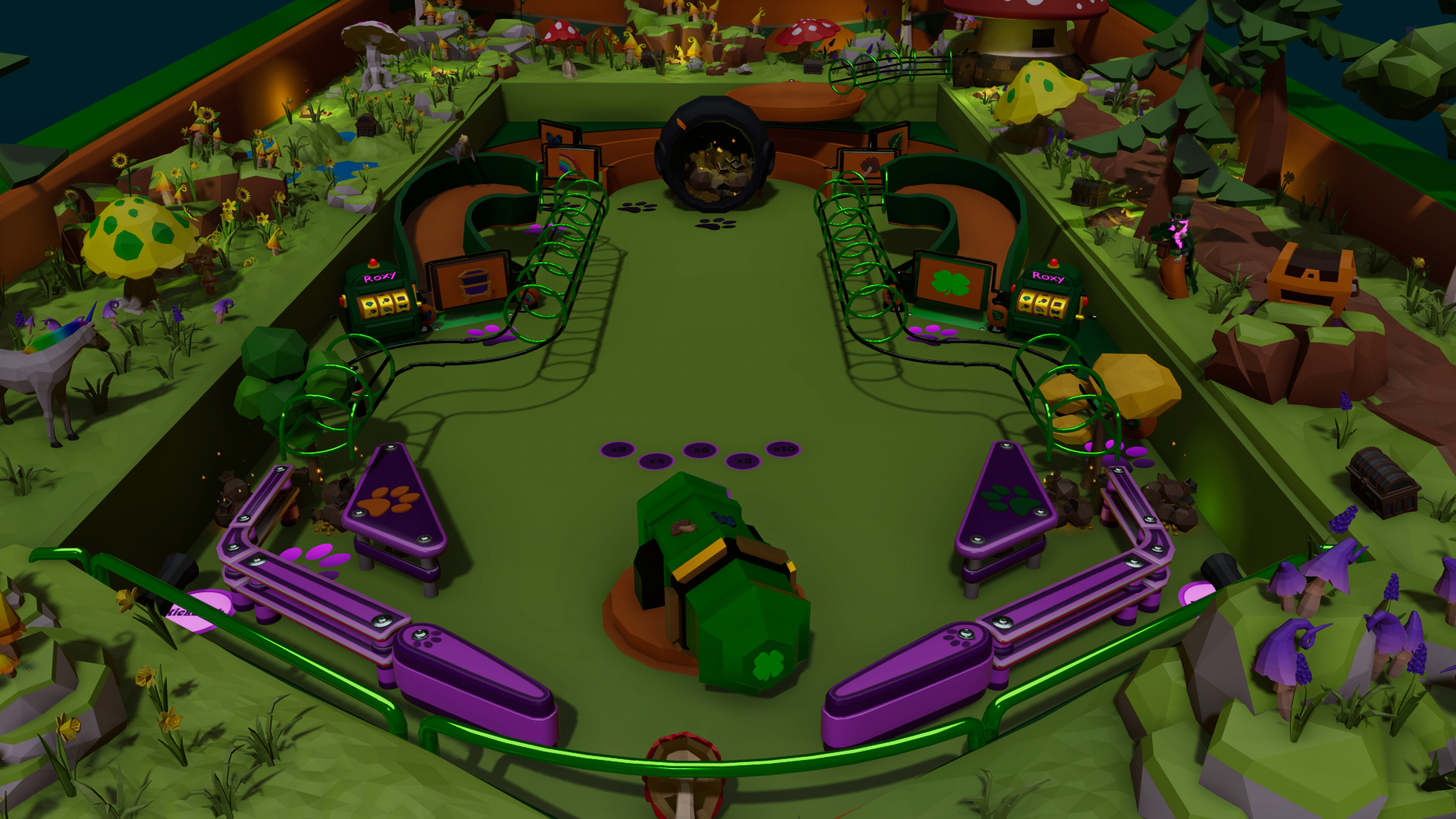 Roxy Raccoon's Pinball Panic - St. Patrick's Paradise screenshot 1