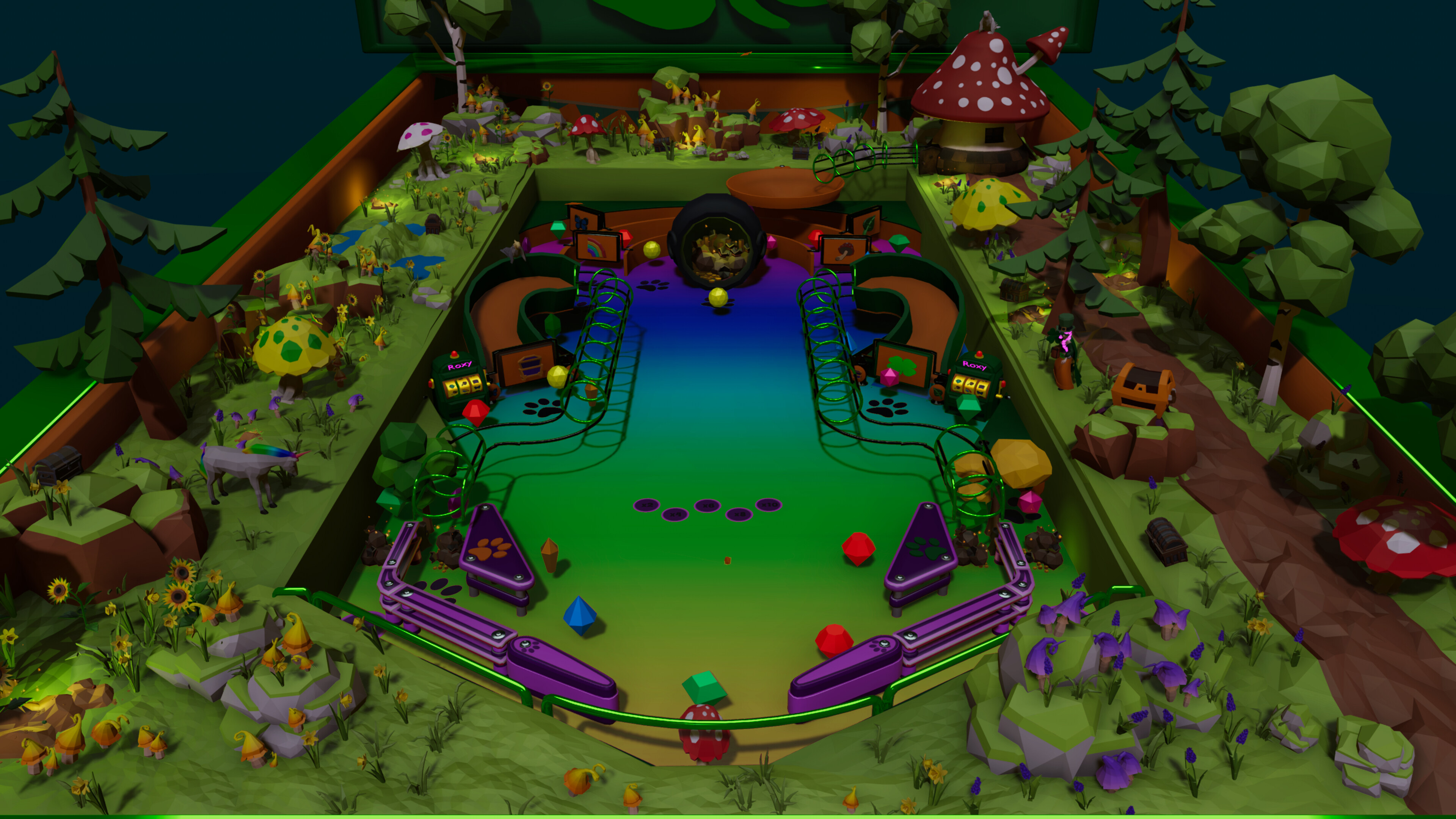 Roxy Raccoon's Pinball Panic - St. Patrick's Paradise screenshot 2