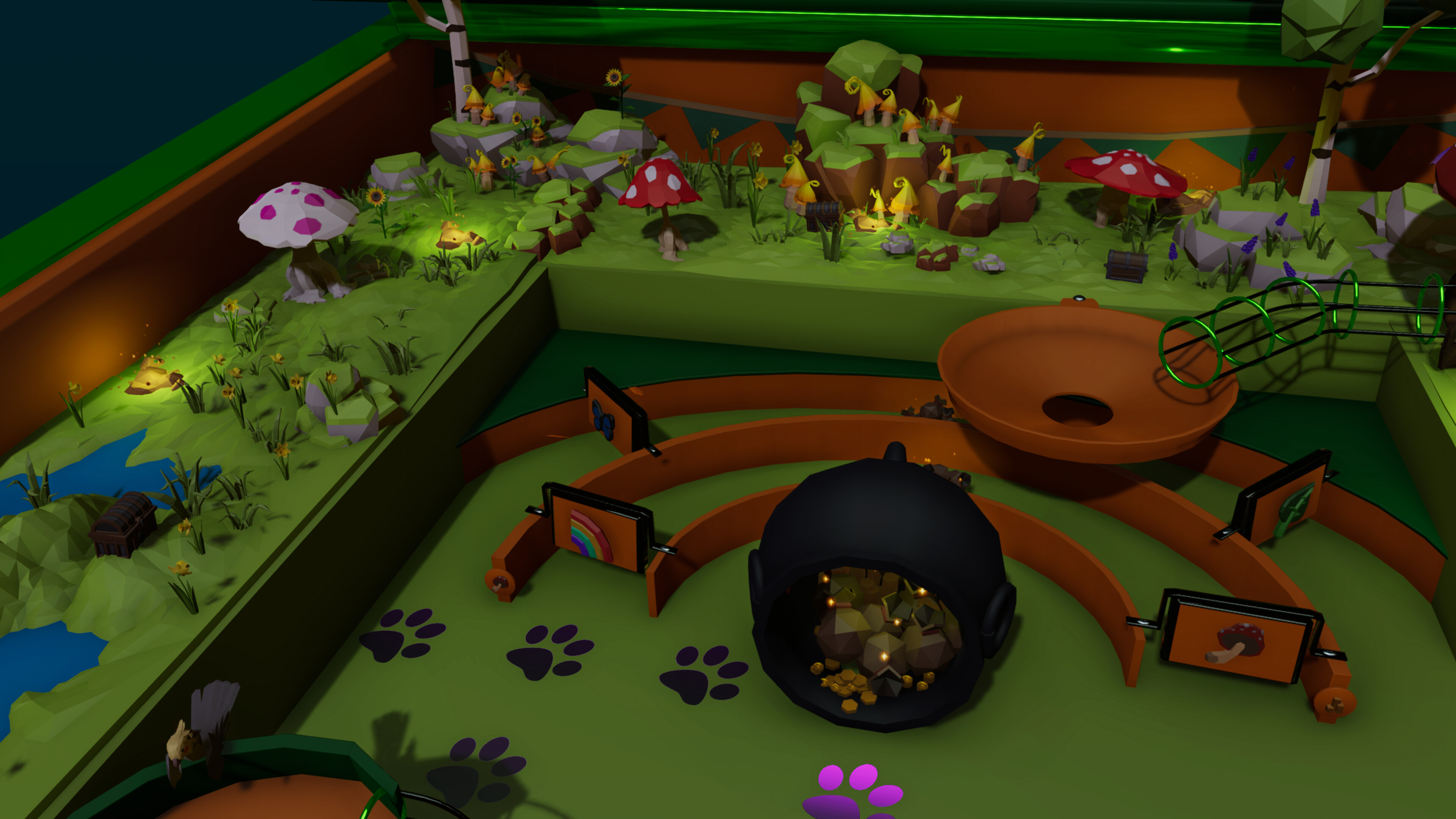 Roxy Raccoon's Pinball Panic - St. Patrick's Paradise screenshot 4