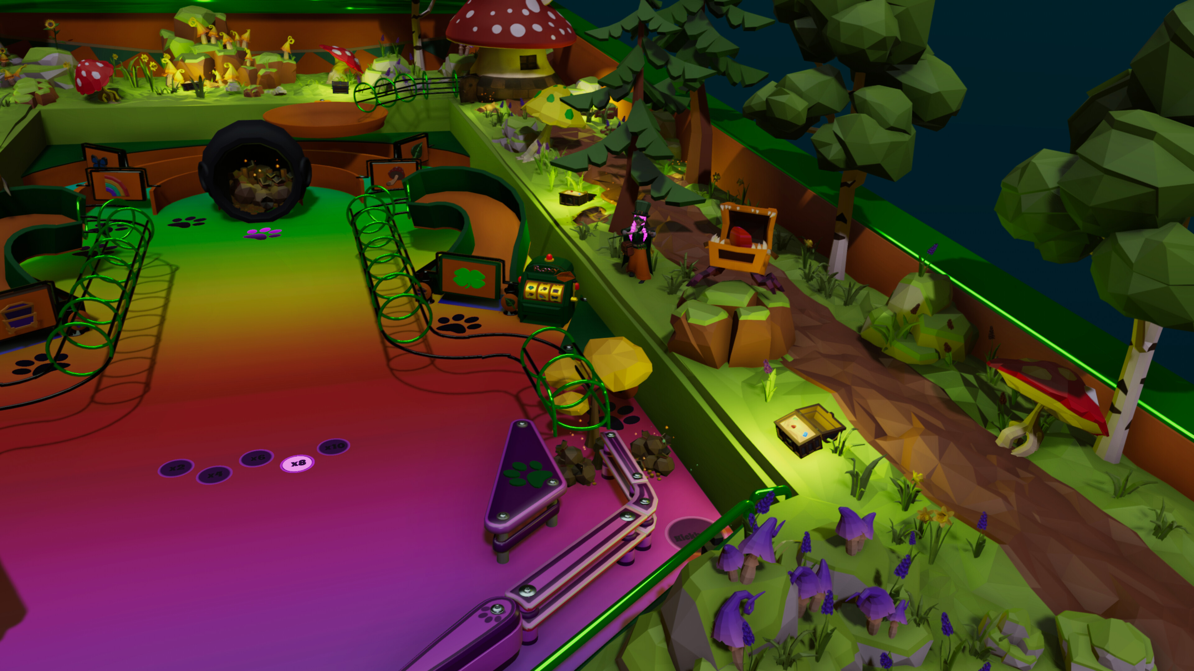 Roxy Raccoon's Pinball Panic - St. Patrick's Paradise screenshot 7