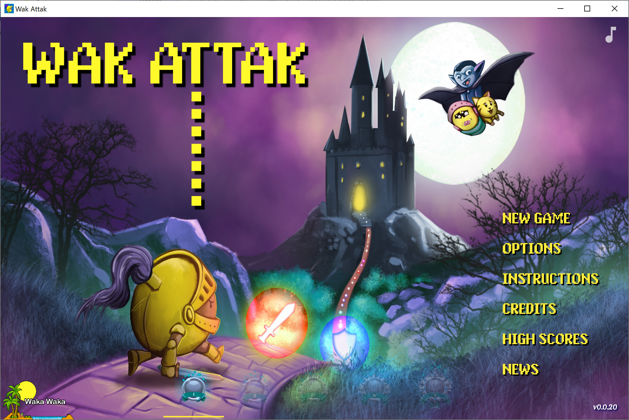 Wak Attak screenshot 1
