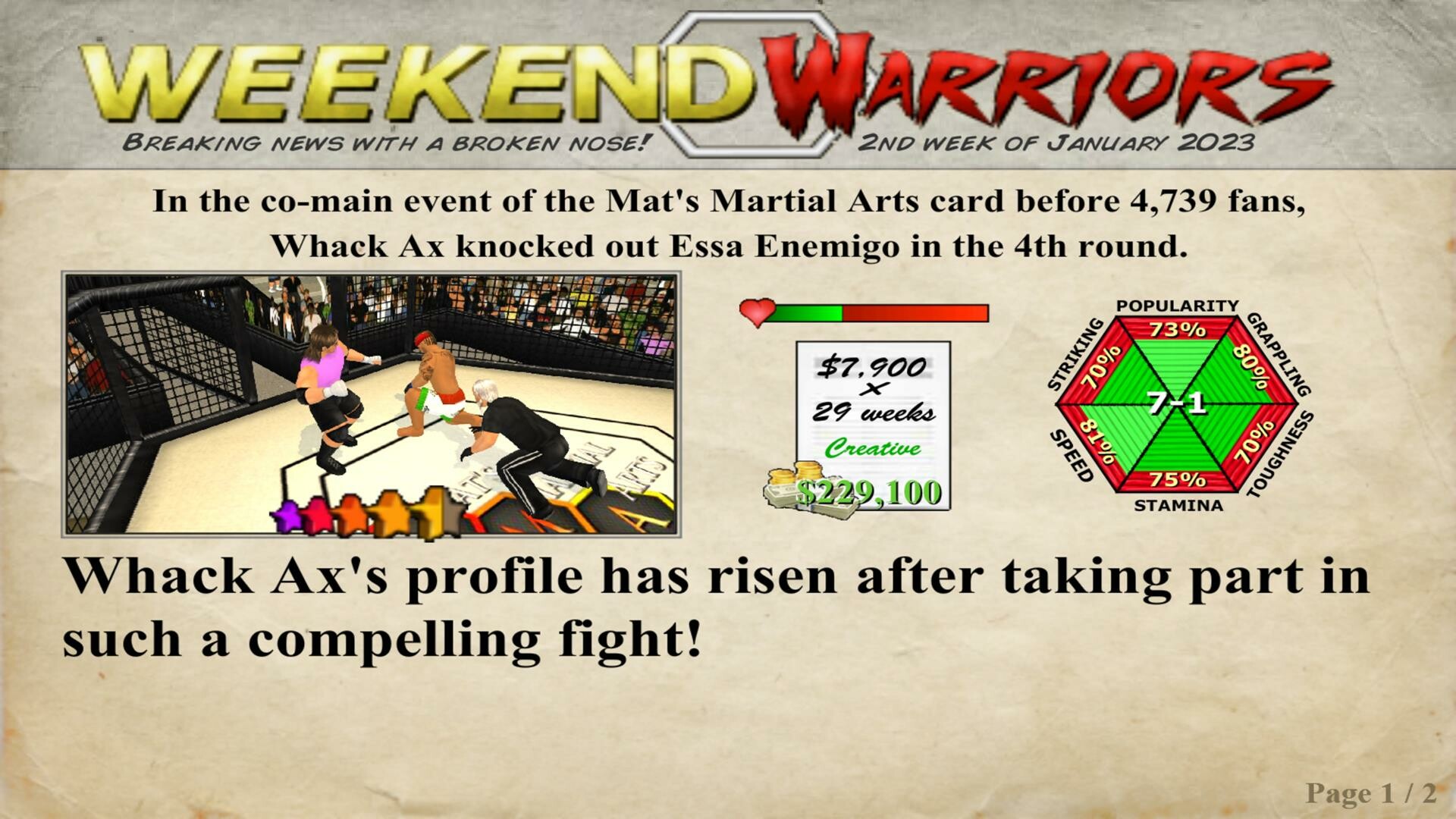 Weekend Warriors MMA screenshot 12
