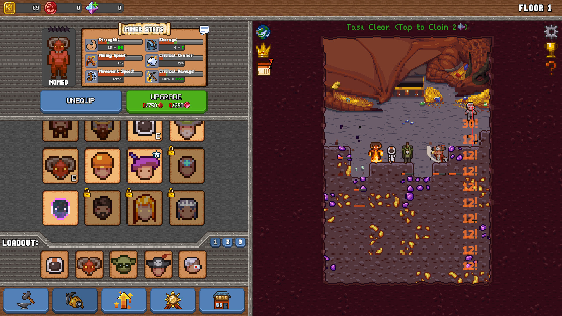 Idle Cave Miner screenshot 1