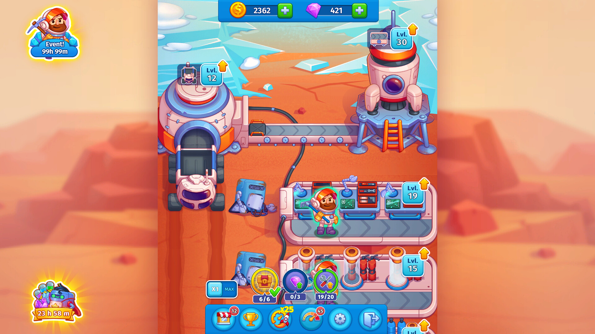Idle Mars screenshot 1