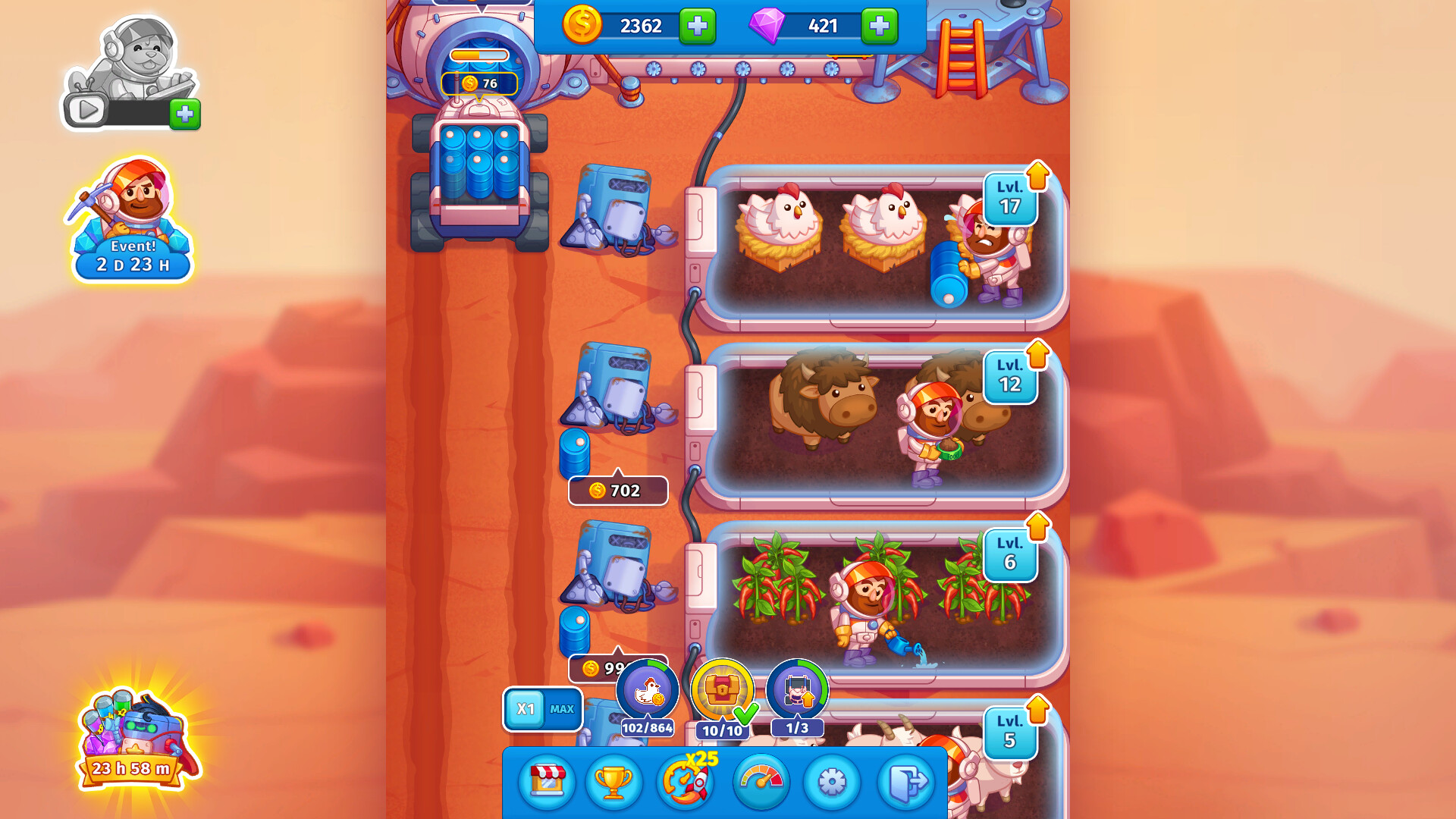 Idle Mars screenshot 2