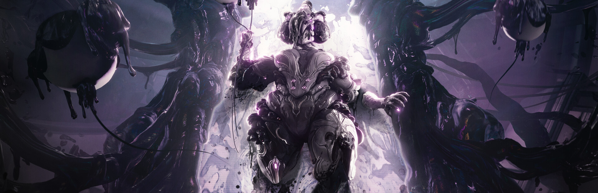 Official Steam Warframe hero art representing the account whose progression should be kept as Primary Account