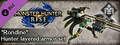 Monster Hunter Rise - &quot;Rondine&quot; Hunter layered armor set