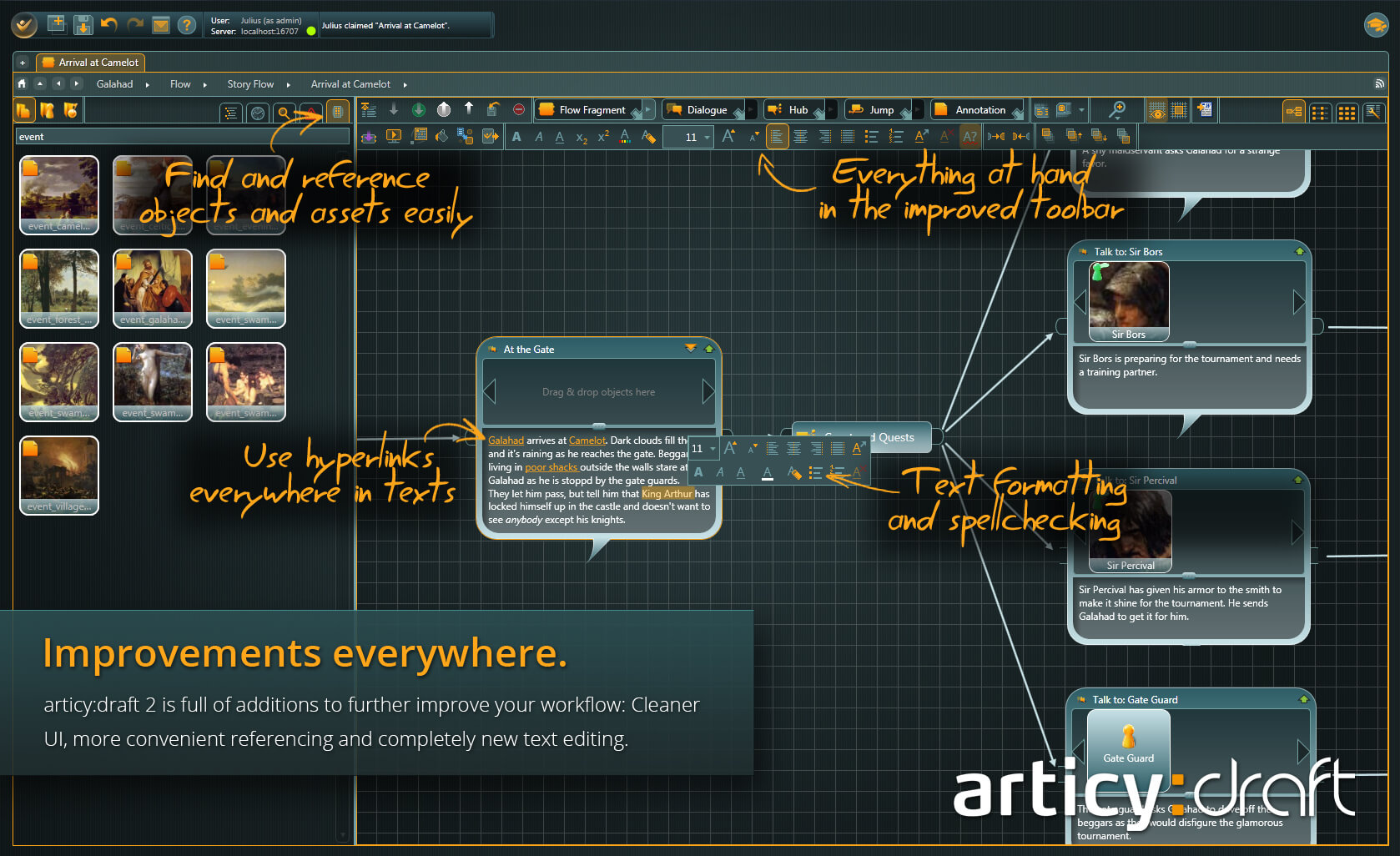 articy:draft screenshot 10
