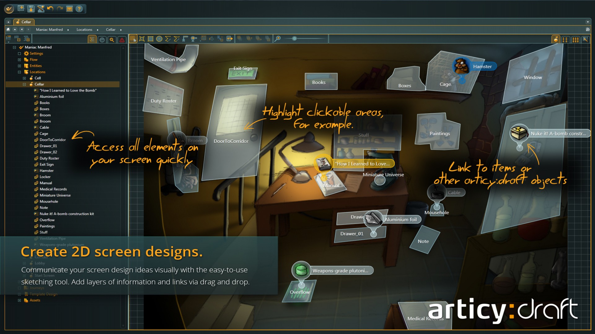 articy:draft screenshot 6