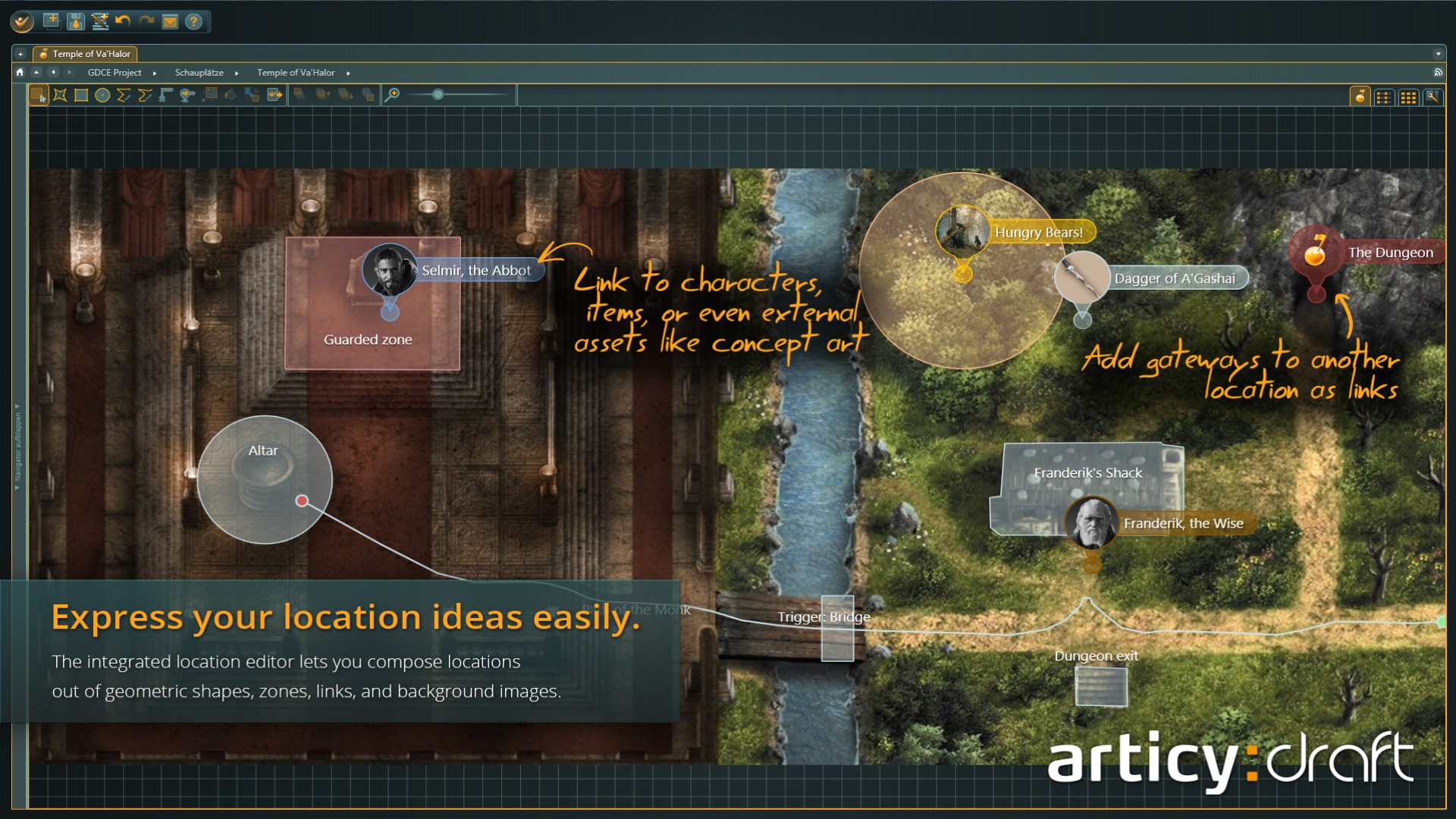 articy:draft screenshot 7