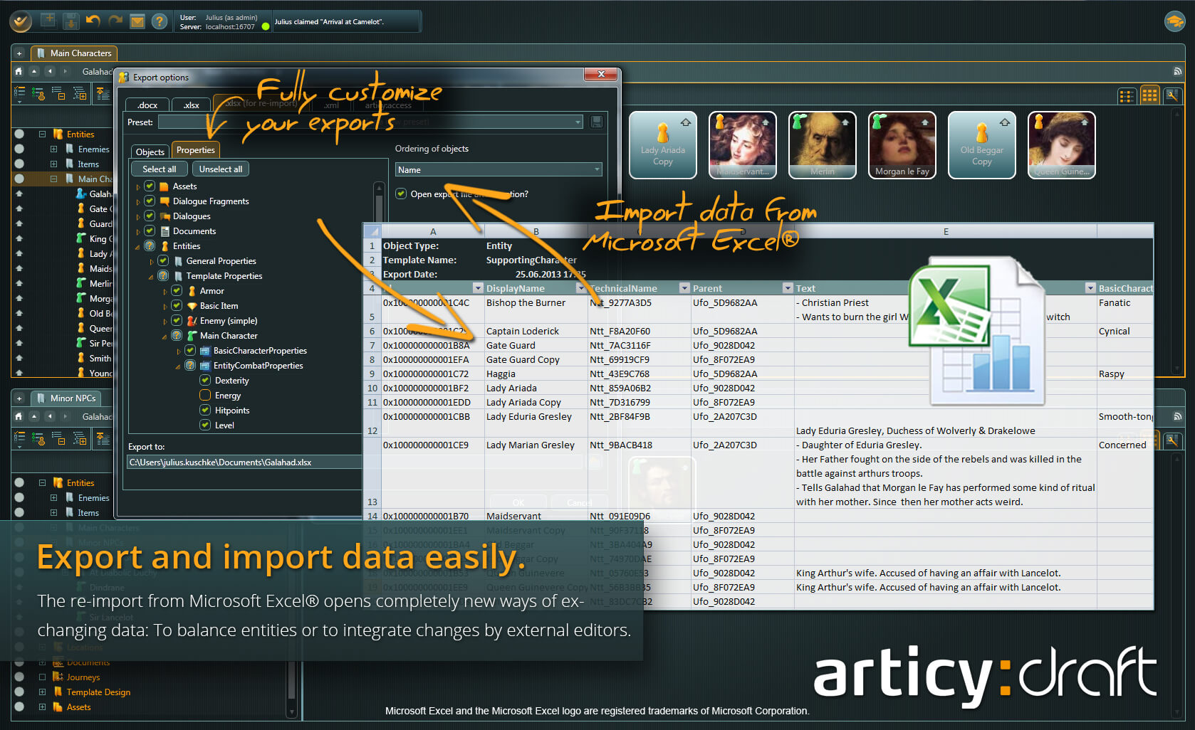 articy:draft screenshot 13
