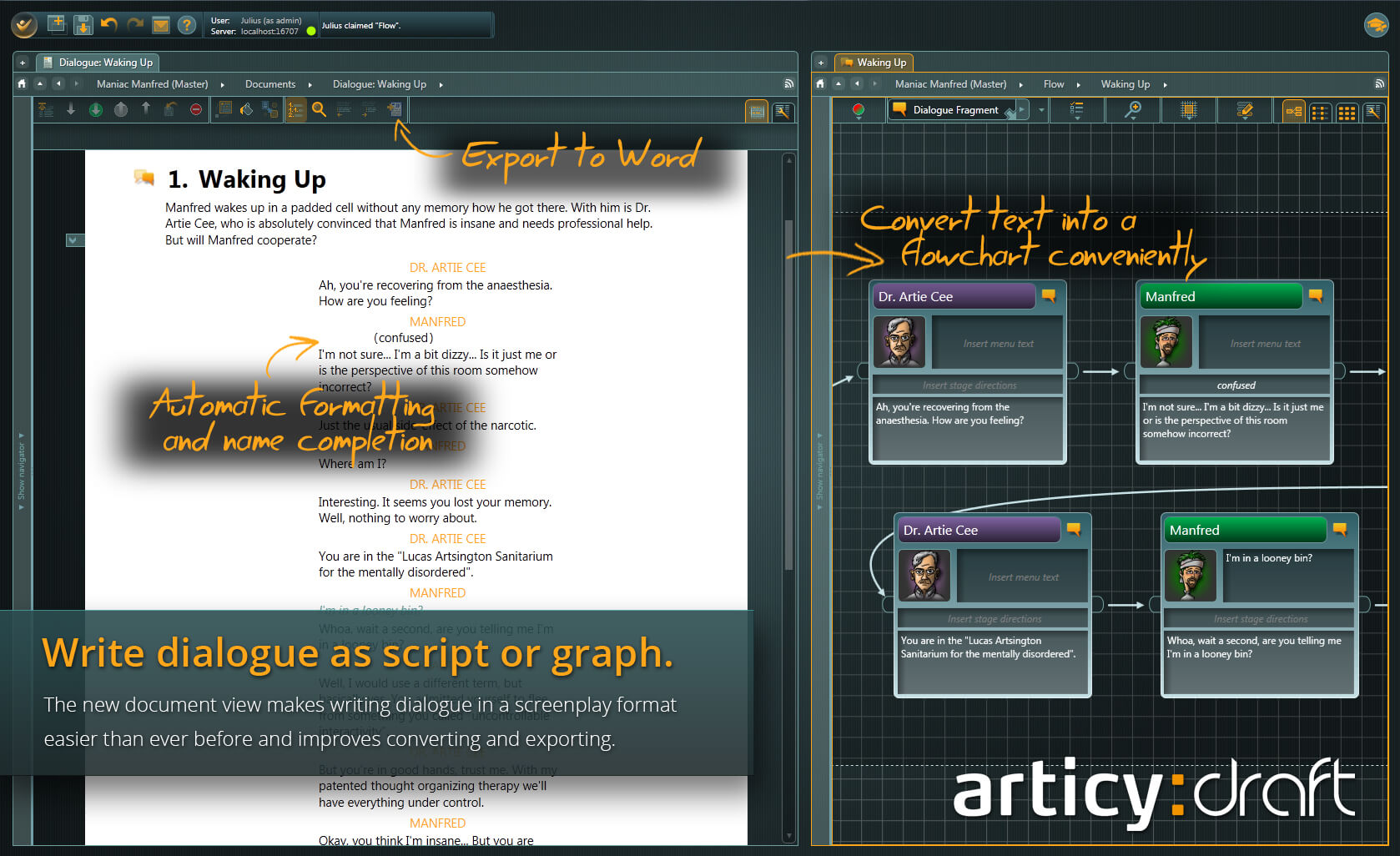 articy:draft screenshot 9