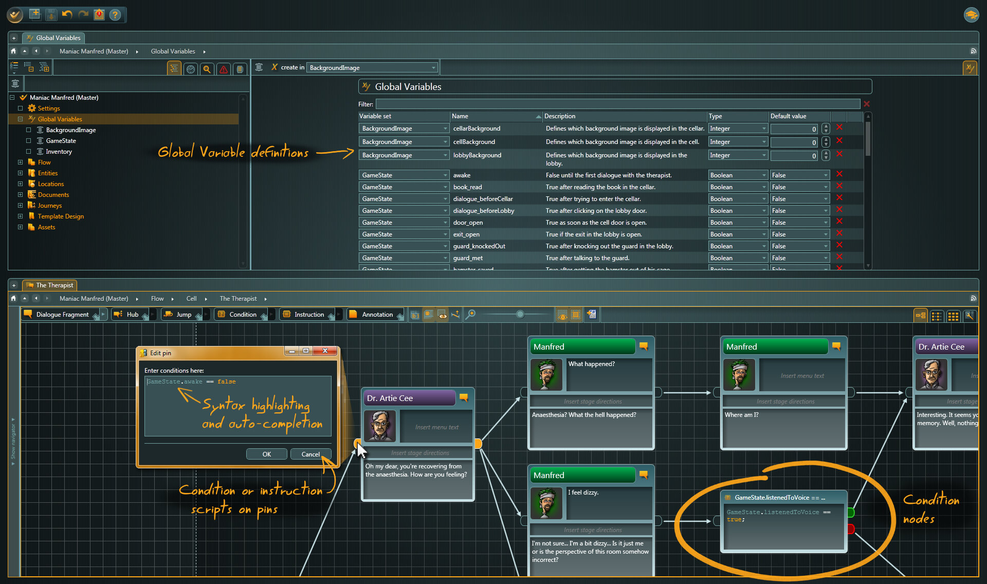 articy:draft screenshot 8