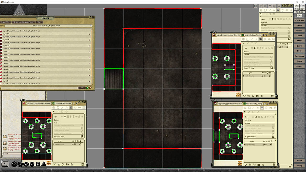 Fantasy Grounds - Pathfinder RPG - GameMastery Map Pack: Crypts screenshot 3