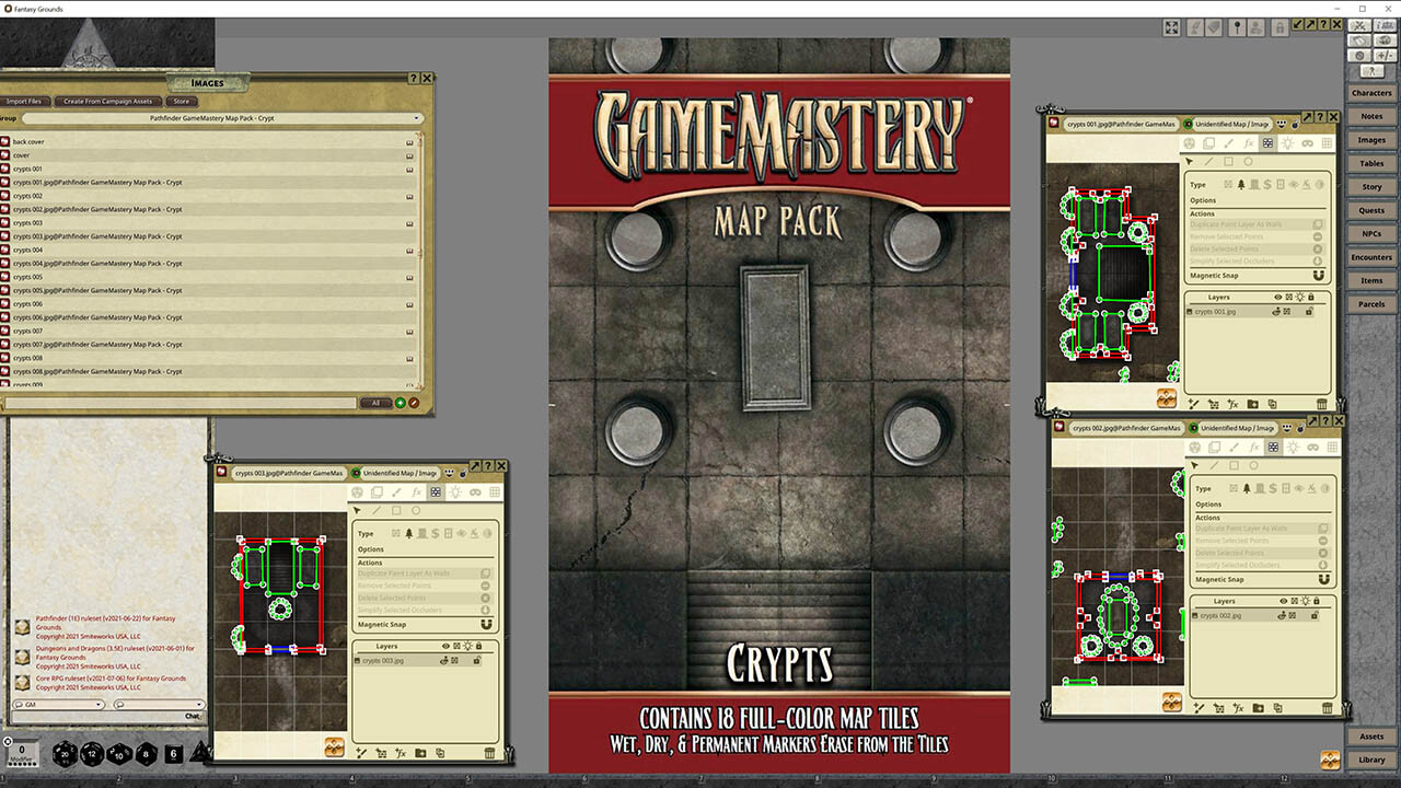 Fantasy Grounds - Pathfinder RPG - GameMastery Map Pack: Crypts screenshot 5