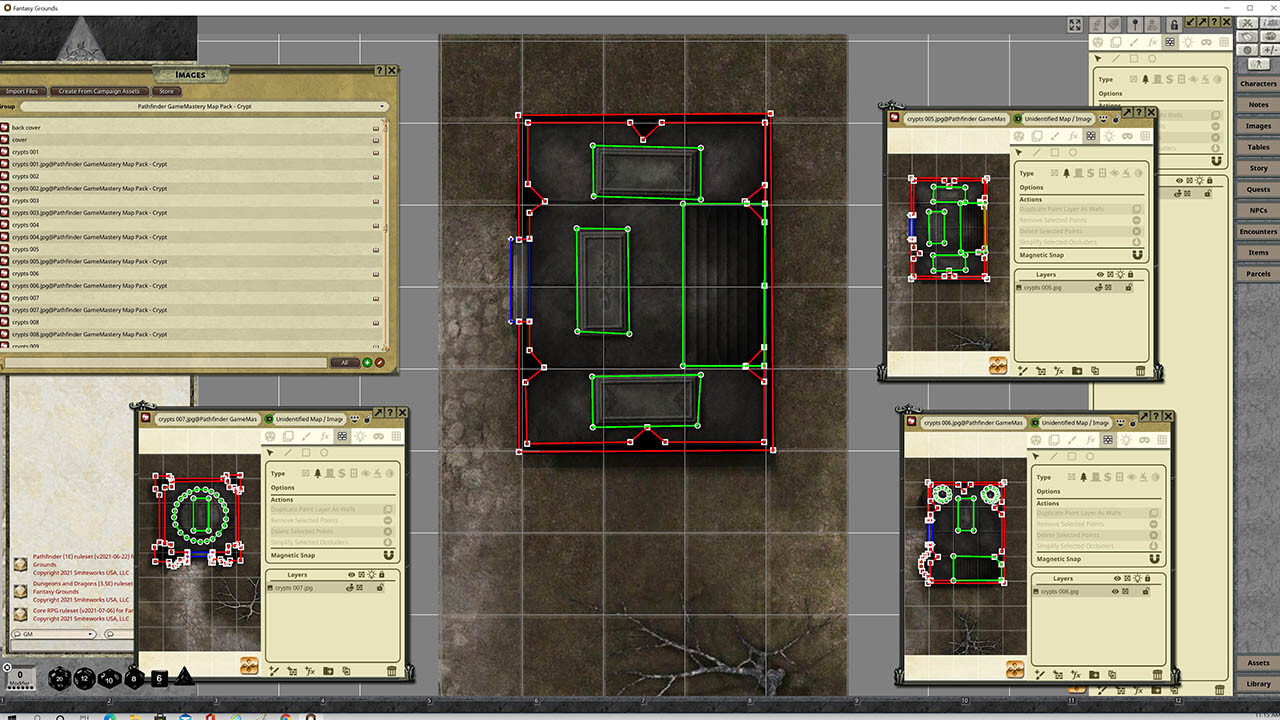 Fantasy Grounds - Pathfinder RPG - GameMastery Map Pack: Crypts screenshot 4