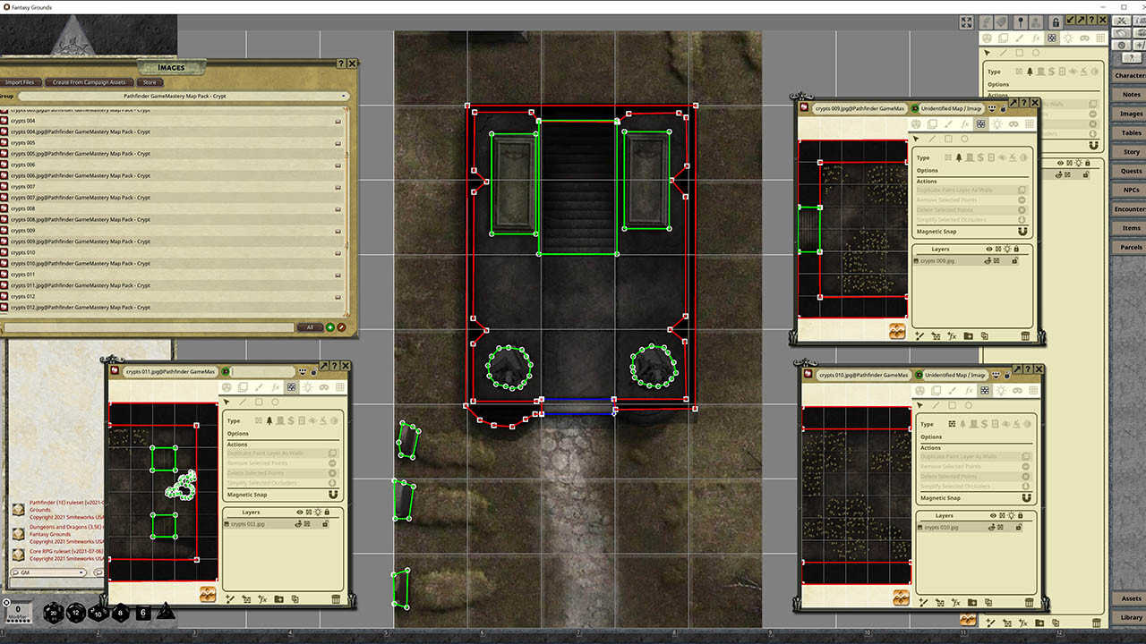 Fantasy Grounds - Pathfinder RPG - GameMastery Map Pack: Crypts screenshot 2