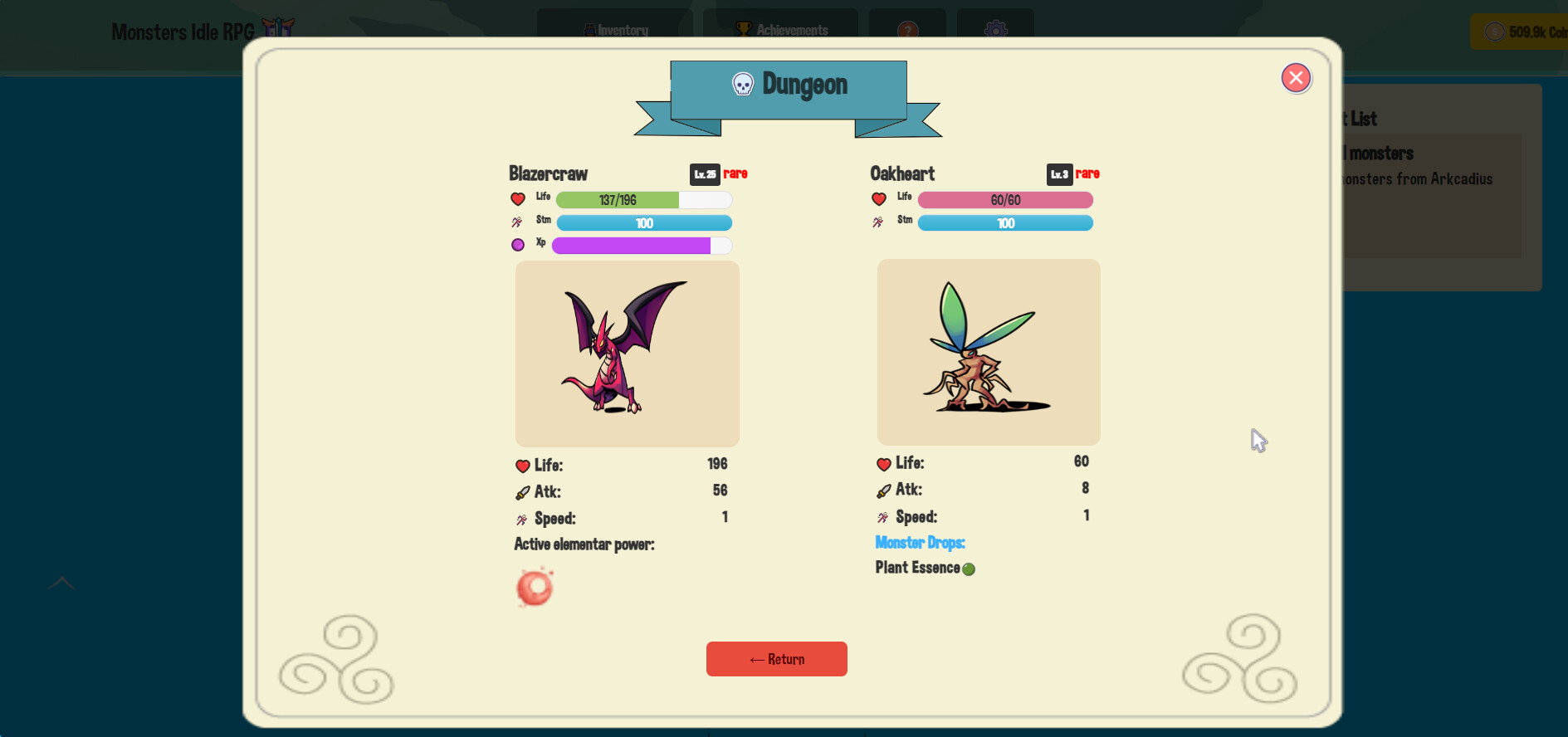Idle Monsters RPG screenshot 1