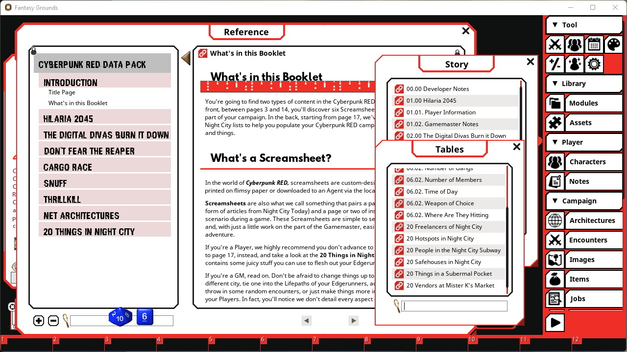 Fantasy Grounds - Cyberpunk RED Data Pack screenshot 5